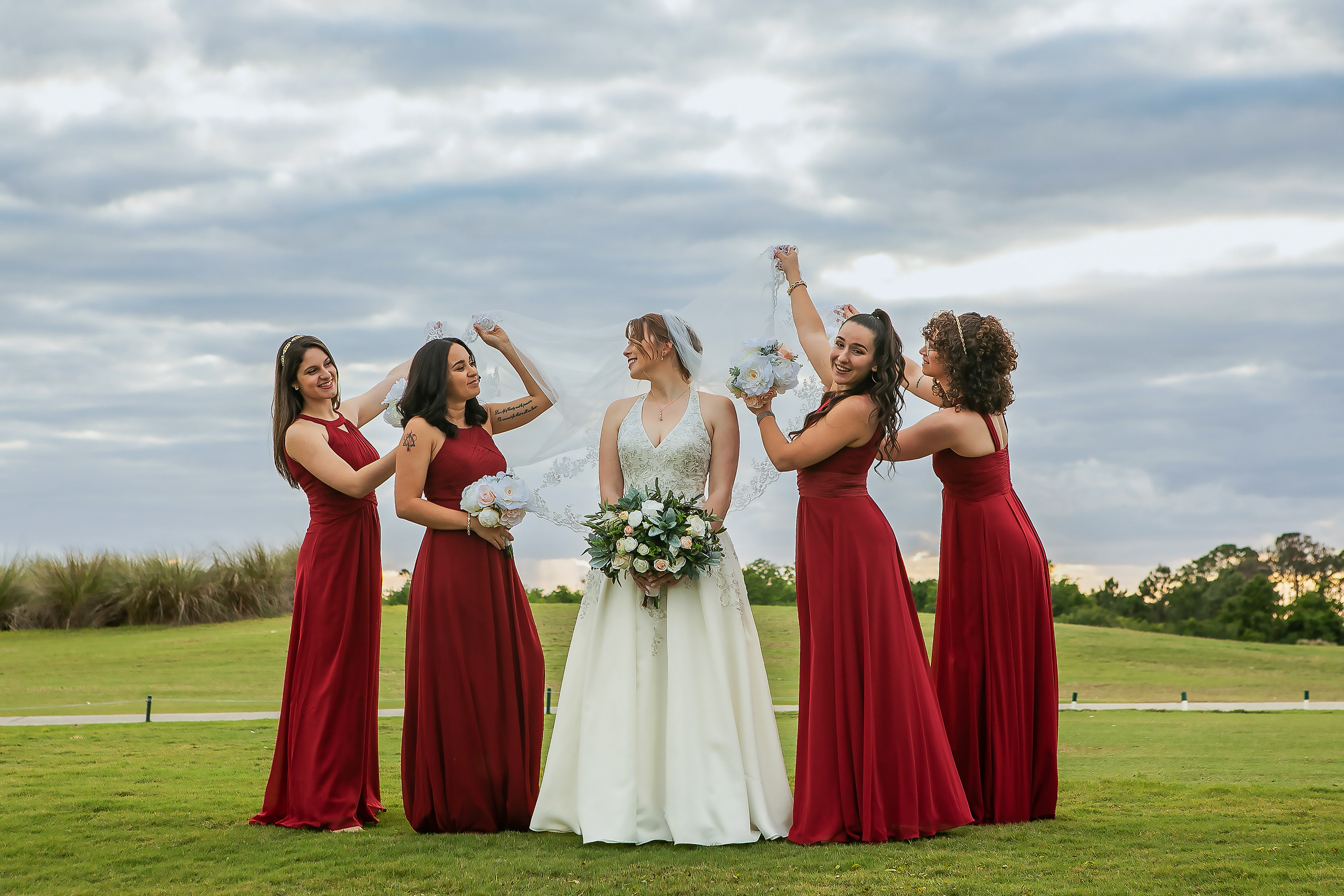 Wedding in the Royal St. Cloud Golf Links genuine moments. Lana Photography — Wedding & Family Photographer in Florida & Beyond