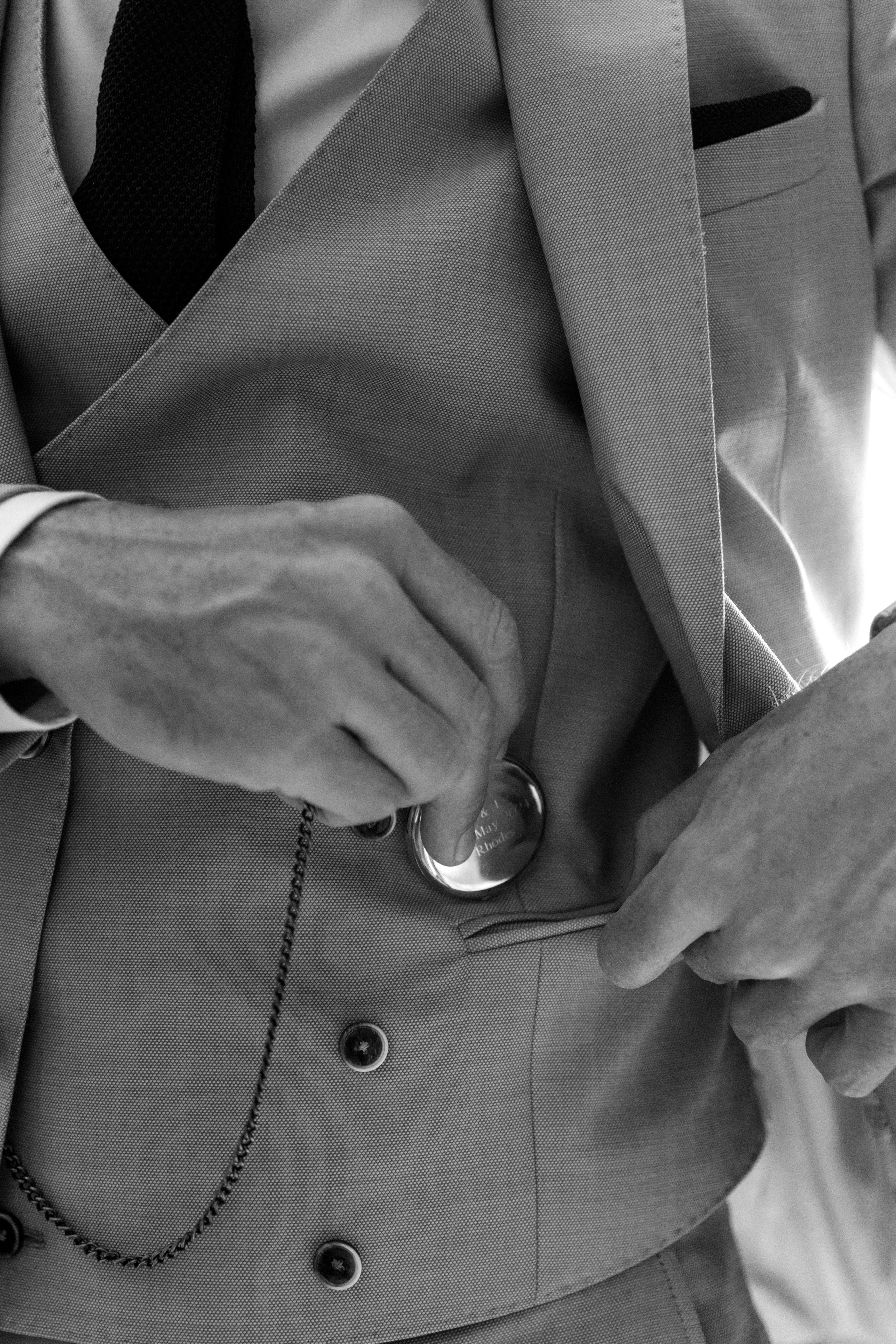 Groom's wedding details. Rhodes, Greece