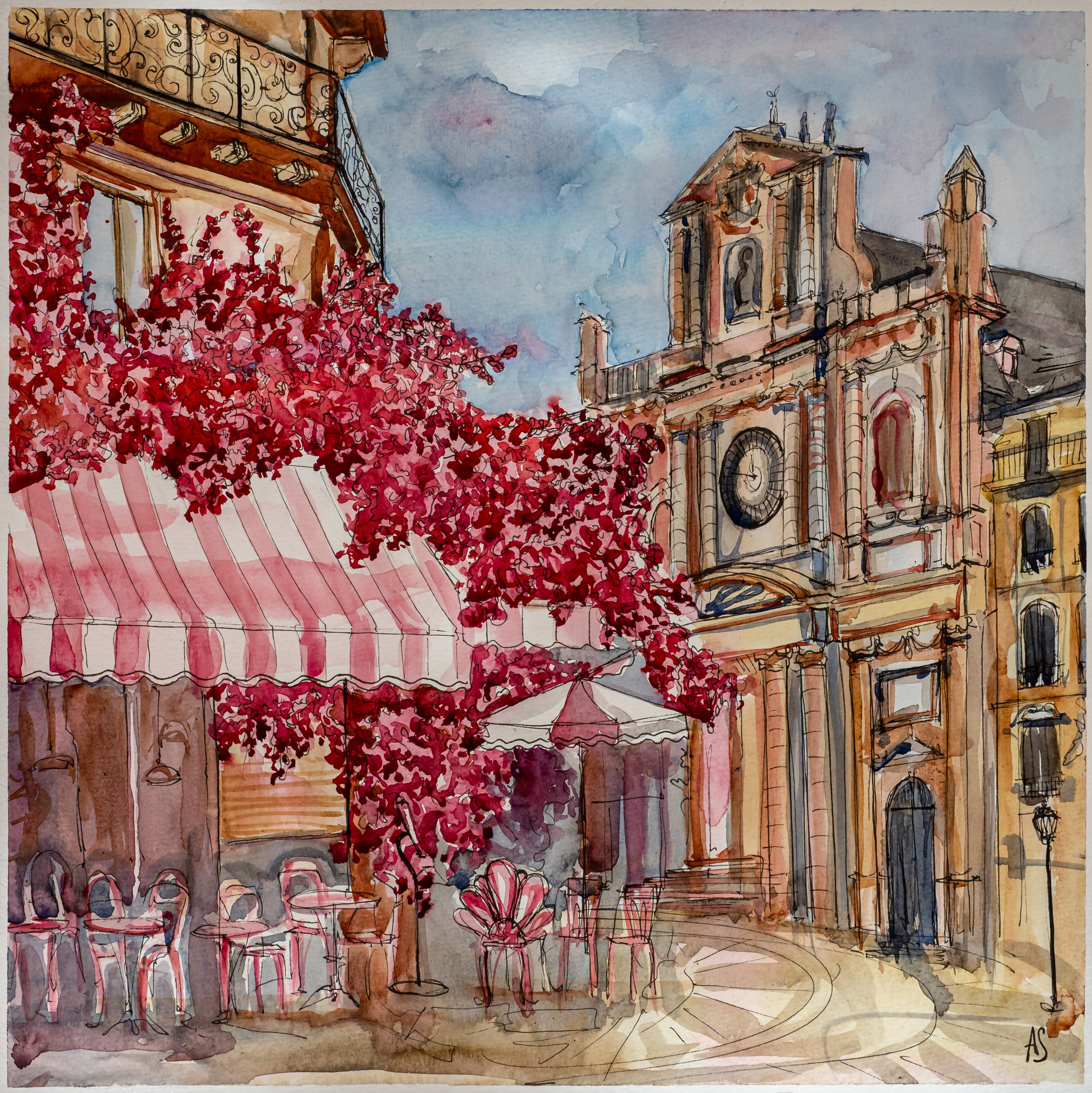 Urban views. Angelina Sorokopud. Artist in Strasbourg