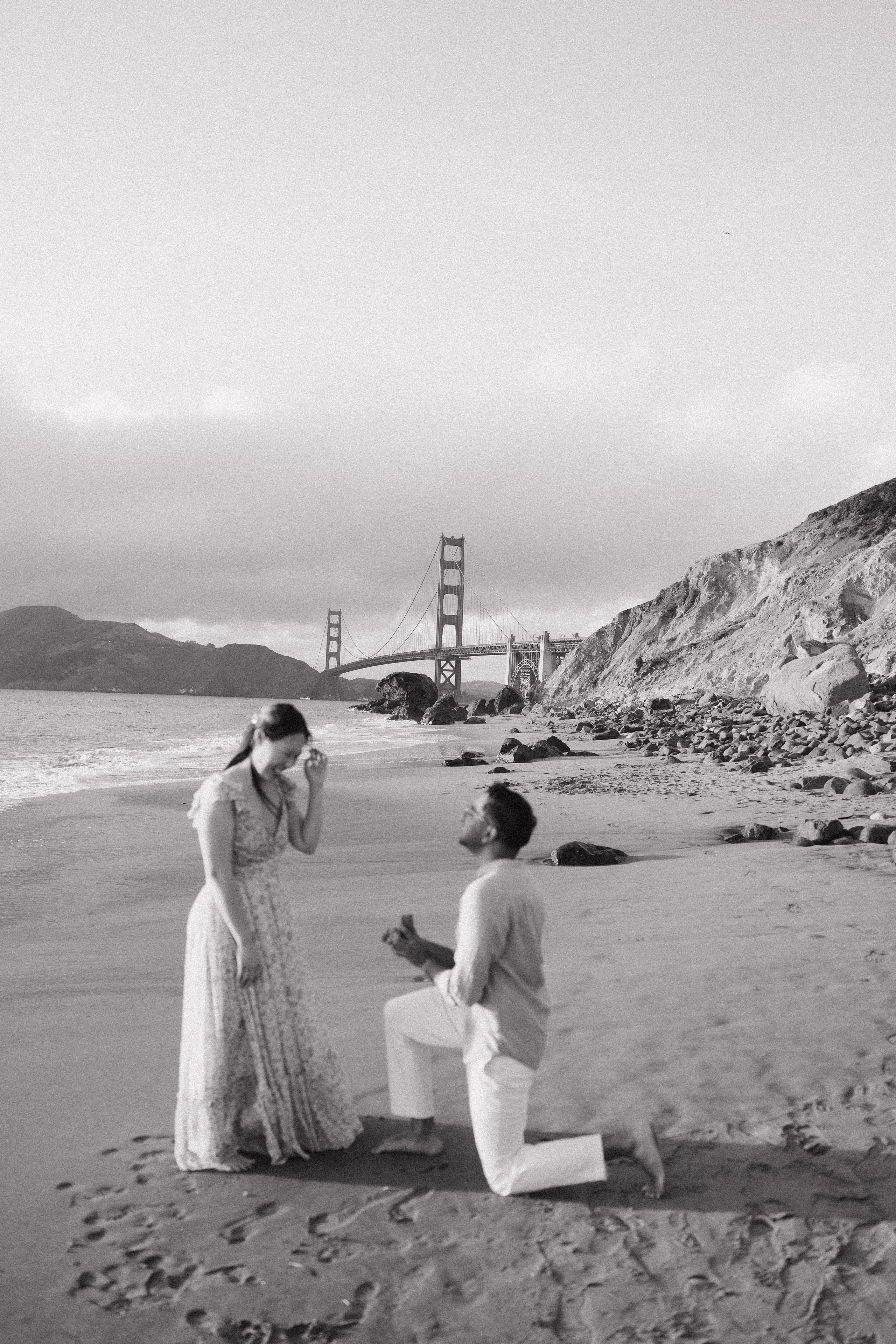 Proposal with golden gate view. Soulo Photography | San Francisco Bay Area Based Photographer