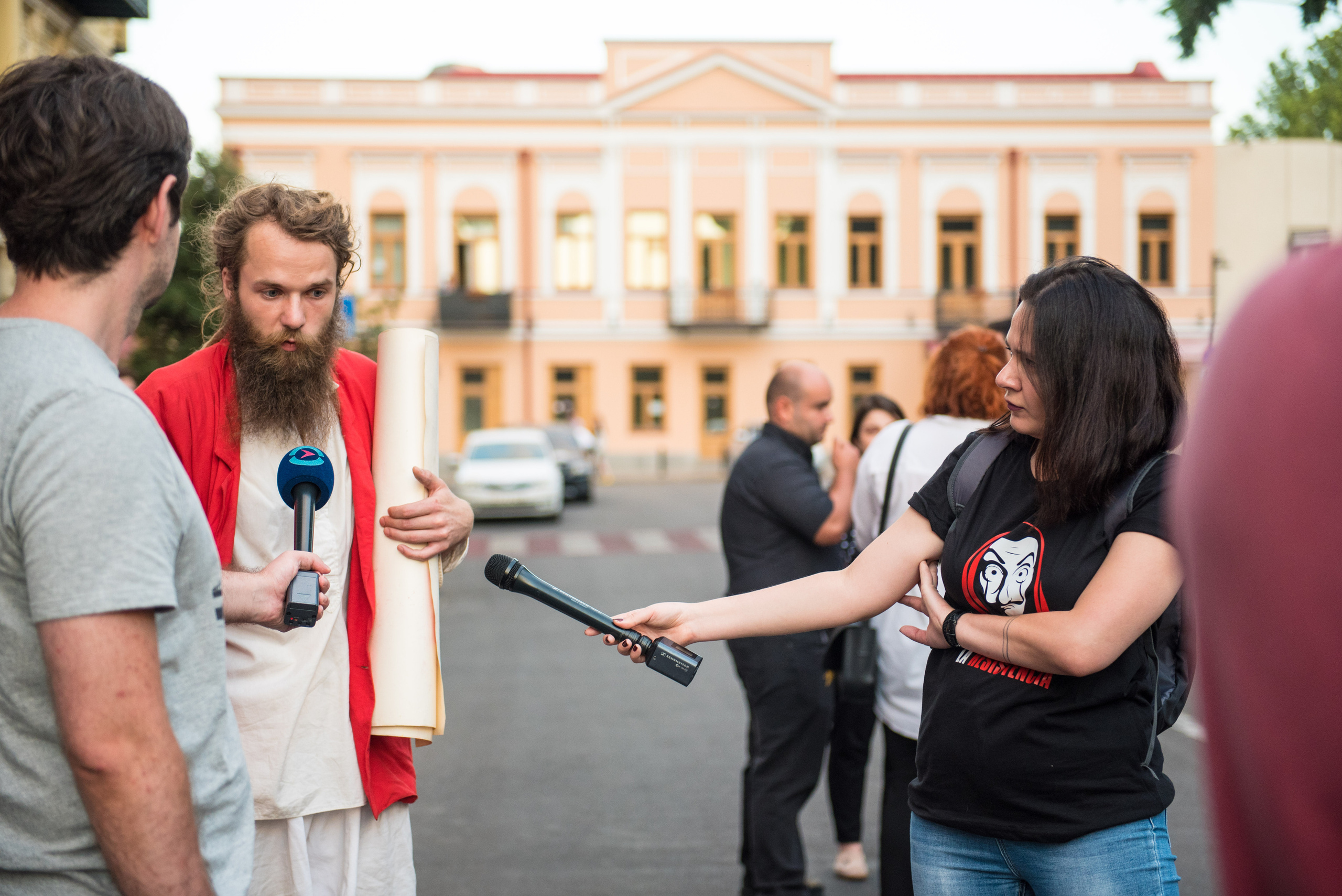 Photojournalism. Photographer in Tbilisi