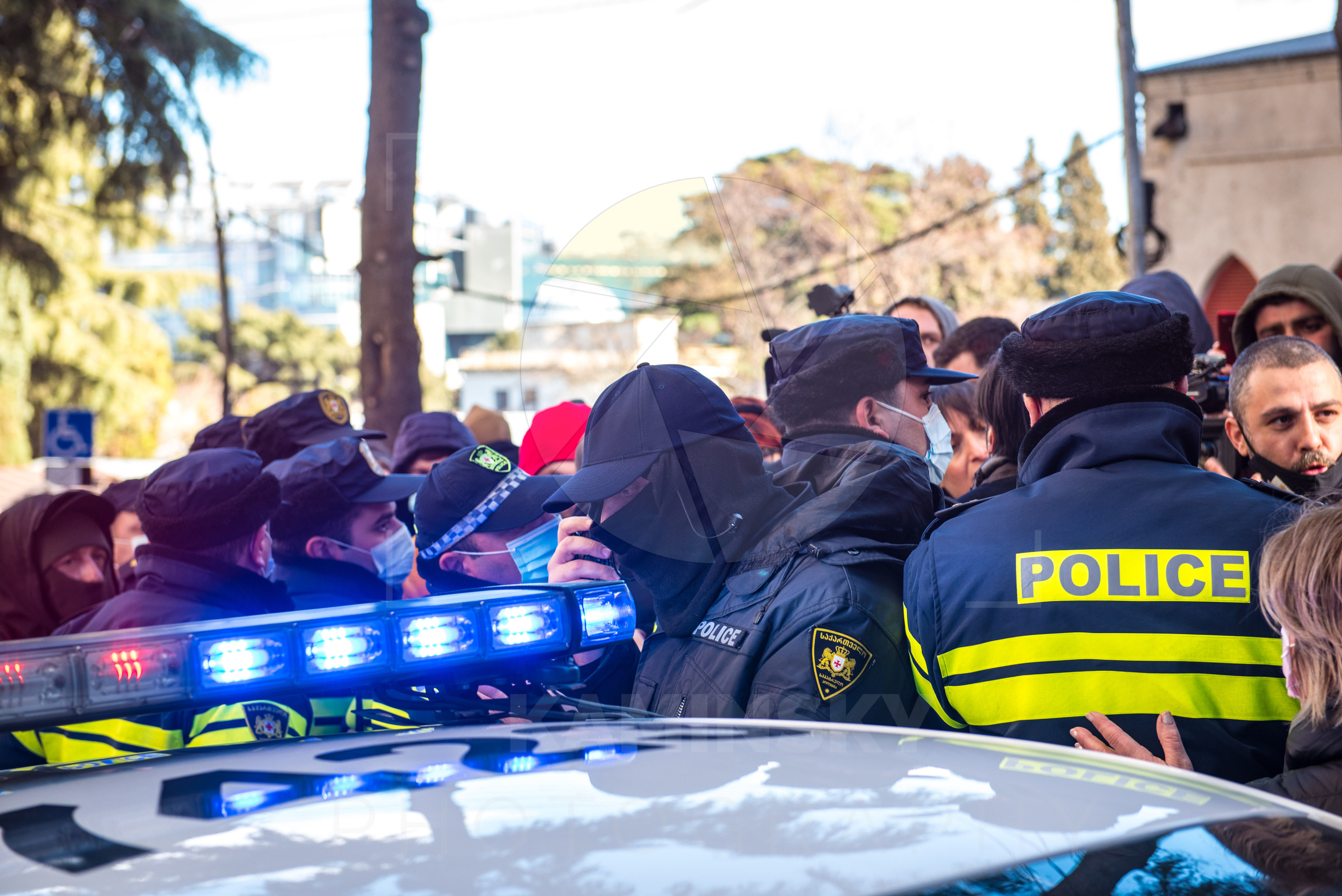 Photojournalism. Photographer in Tbilisi