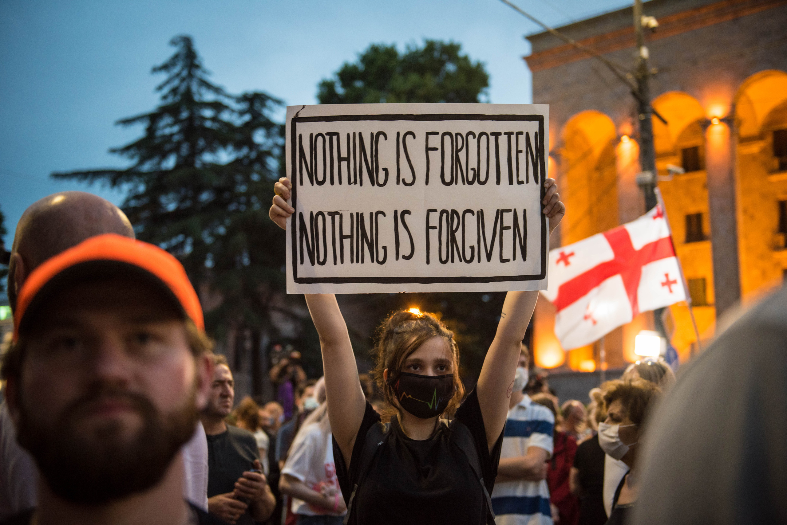 Photojournalism. Photographer in Tbilisi