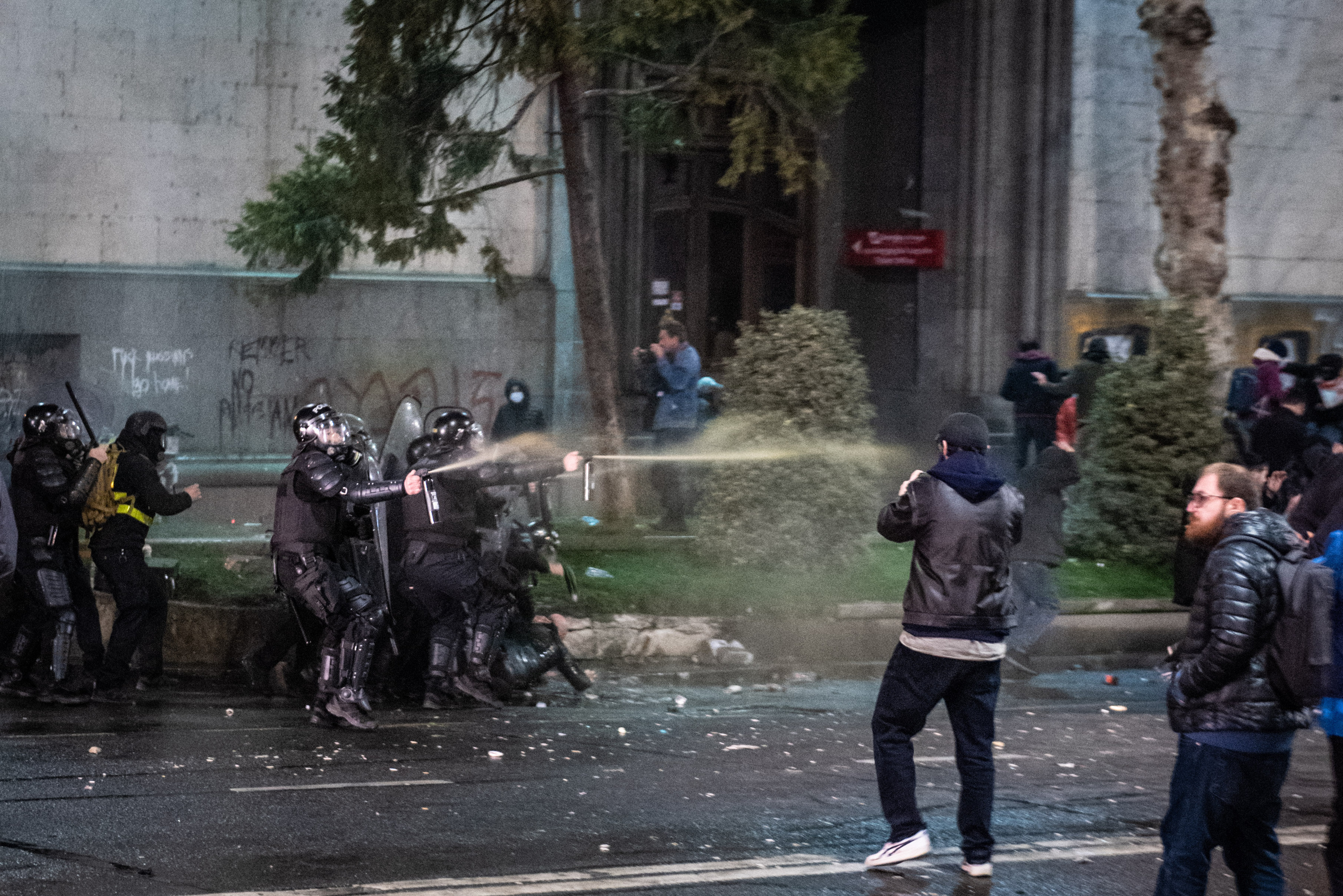 Photojournalism. Photographer in Tbilisi