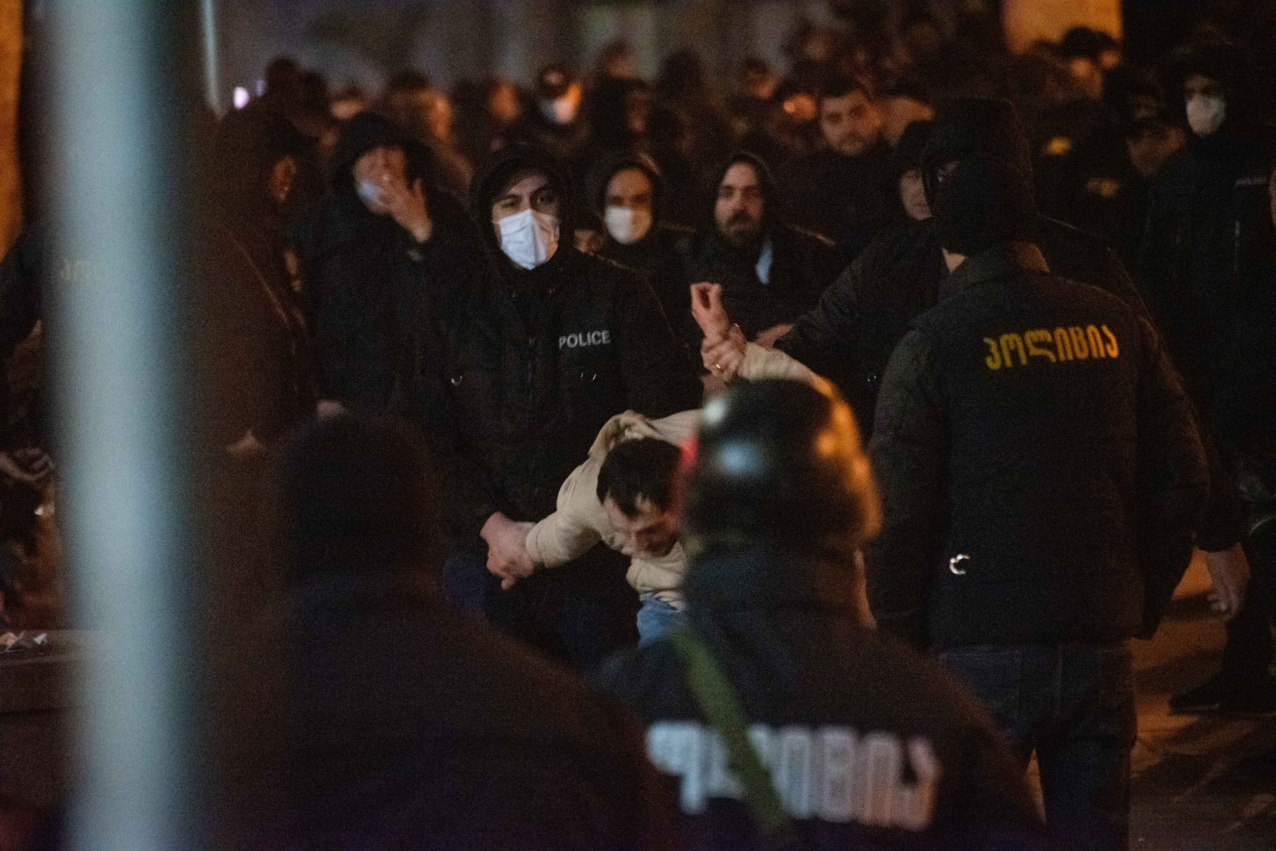 Photojournalism. Photographer in Tbilisi