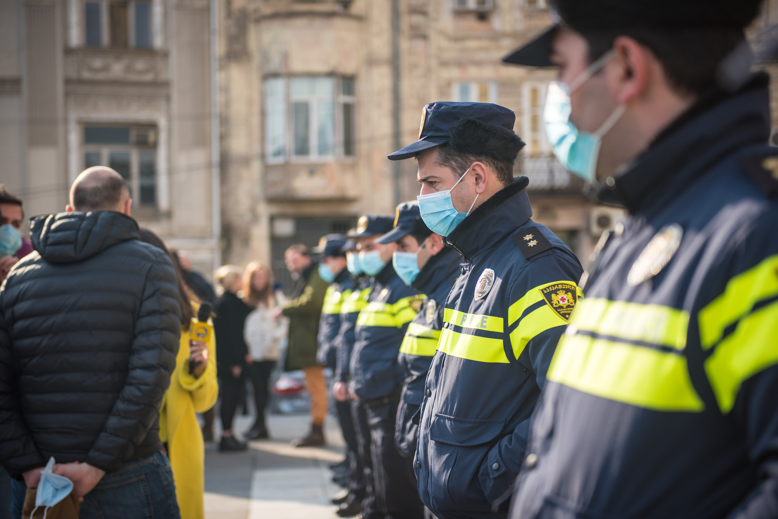 Photojournalism. Photographer in Tbilisi