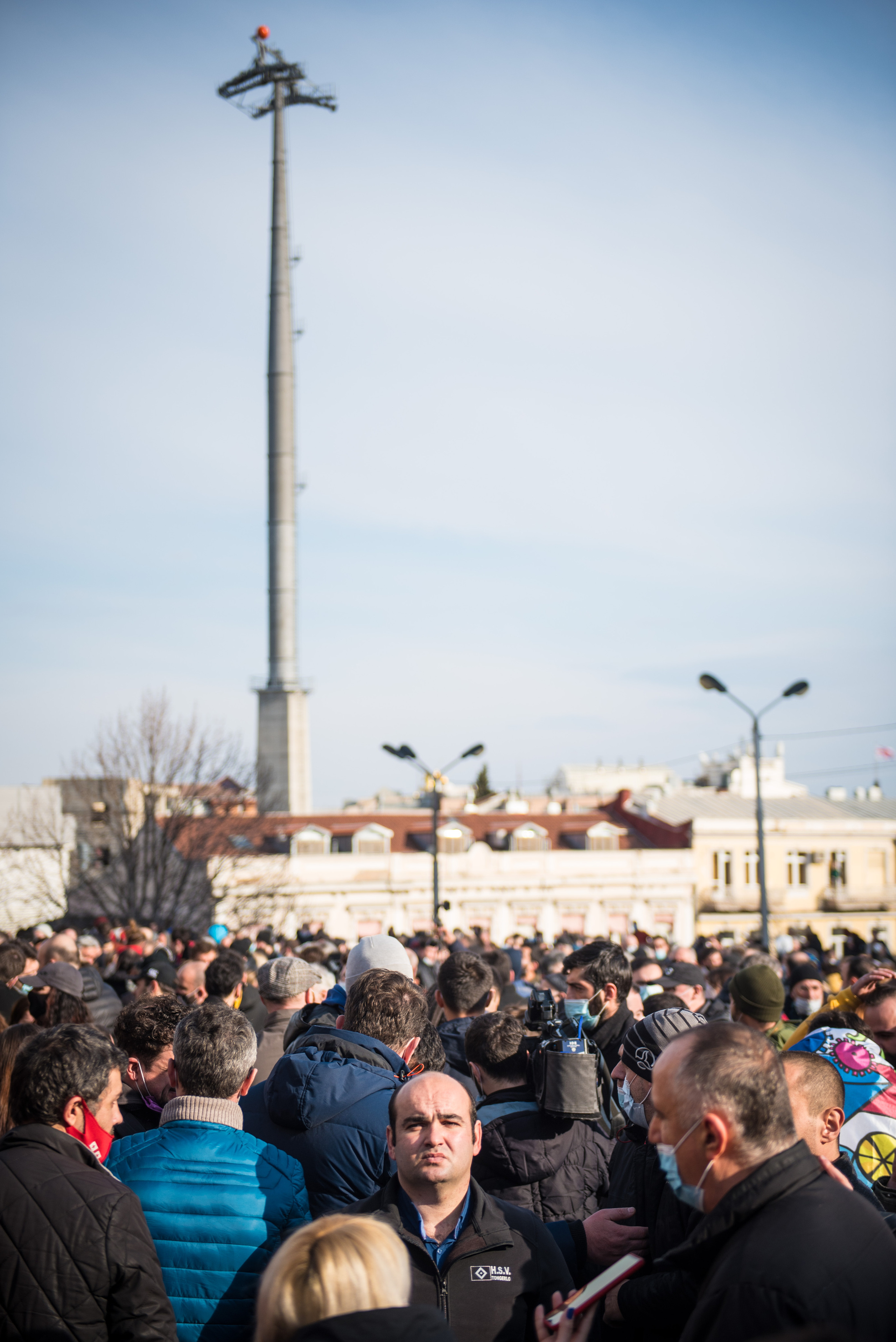 Photojournalism. Photographer in Tbilisi