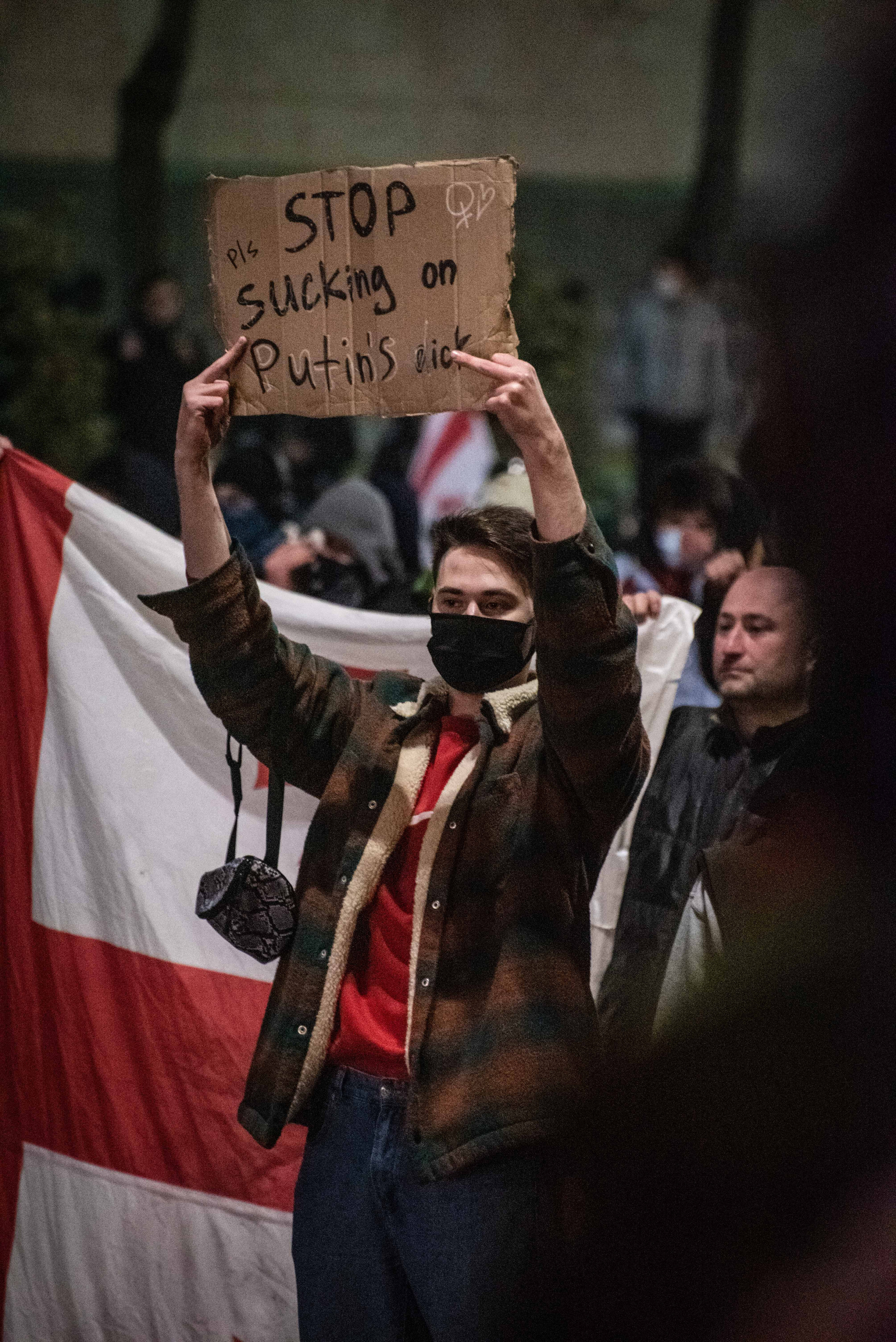 Photojournalism. Photographer in Tbilisi