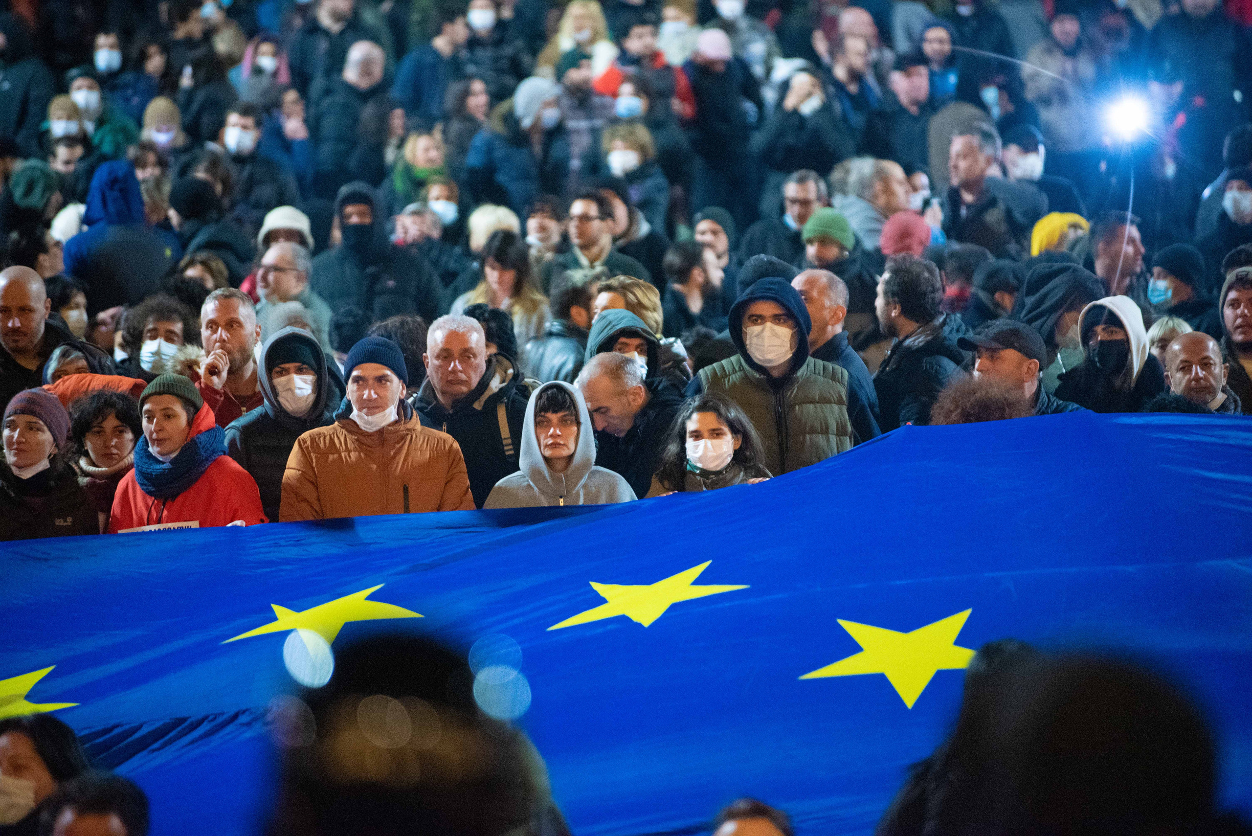 Photojournalism. Photographer in Tbilisi