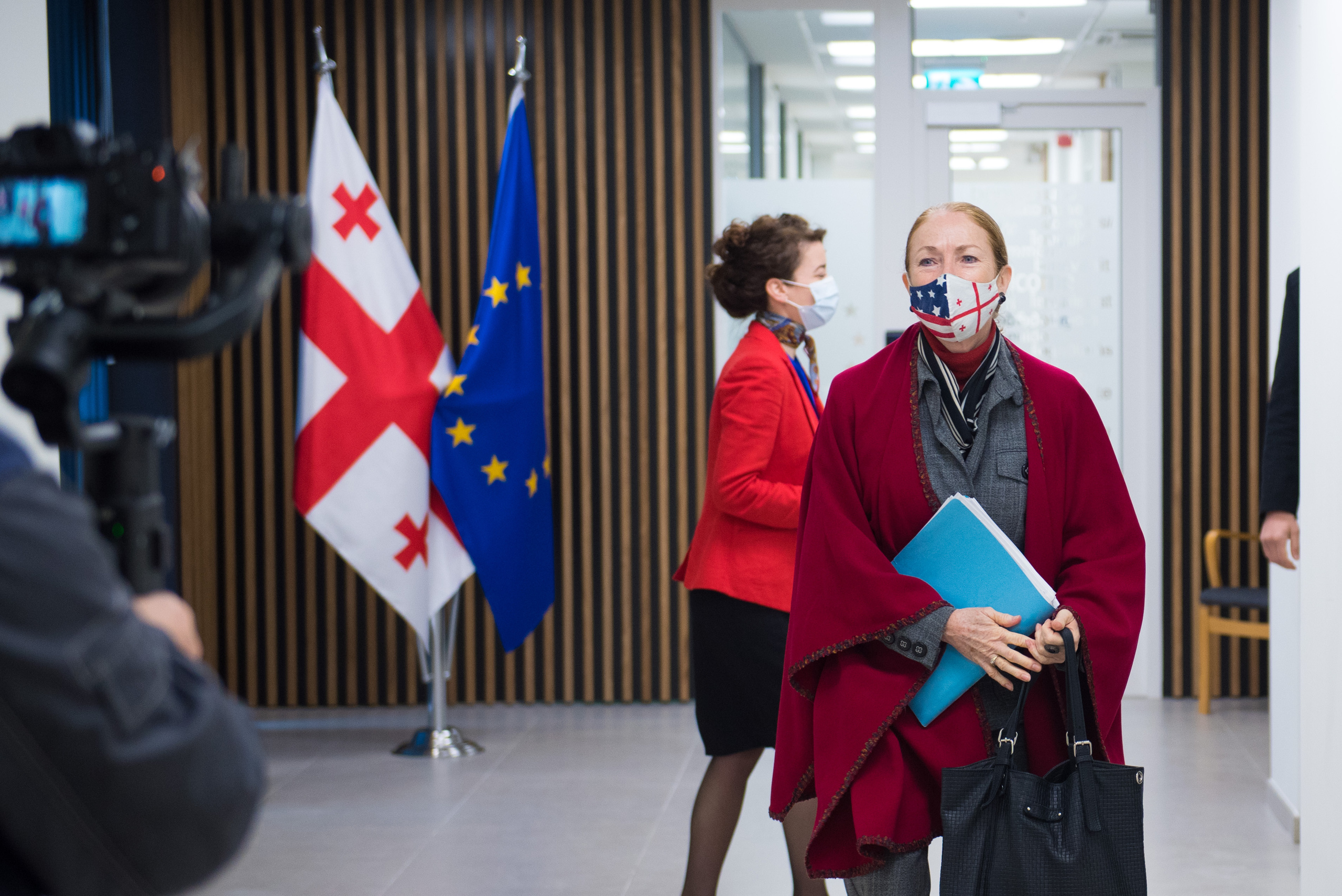 Photojournalism. Photographer in Tbilisi