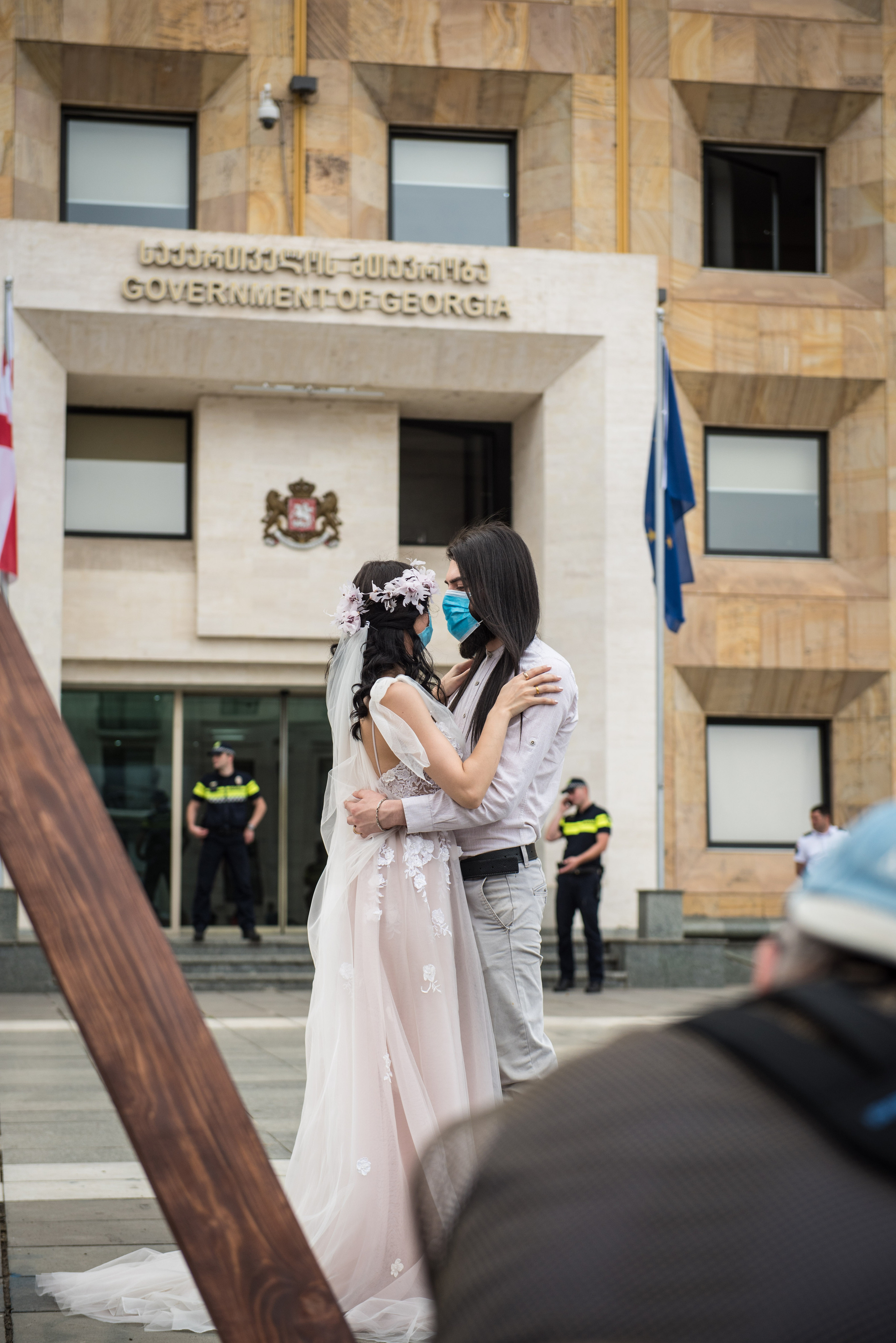 Photojournalism. Photographer in Tbilisi