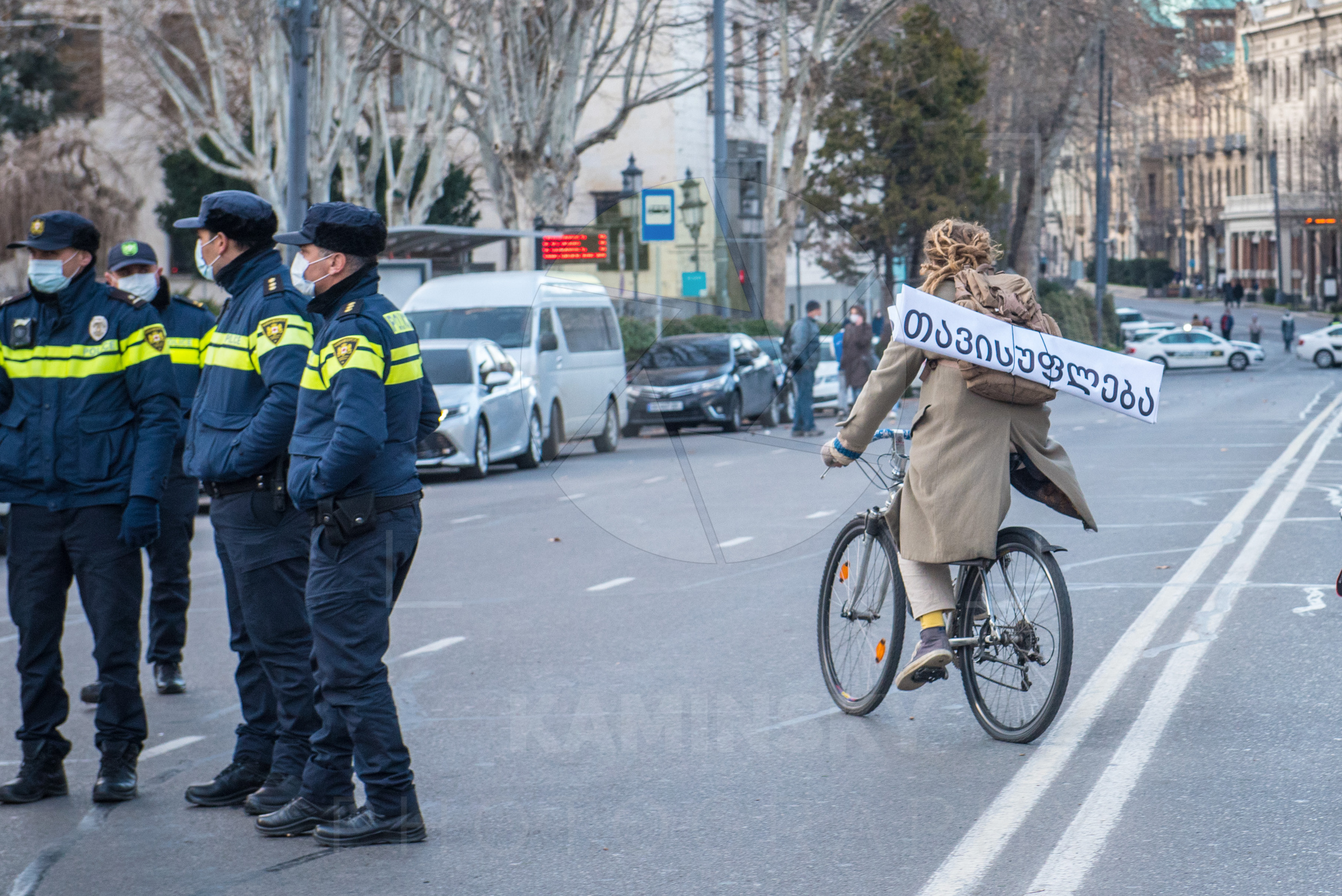 Photojournalism. Photographer in Tbilisi
