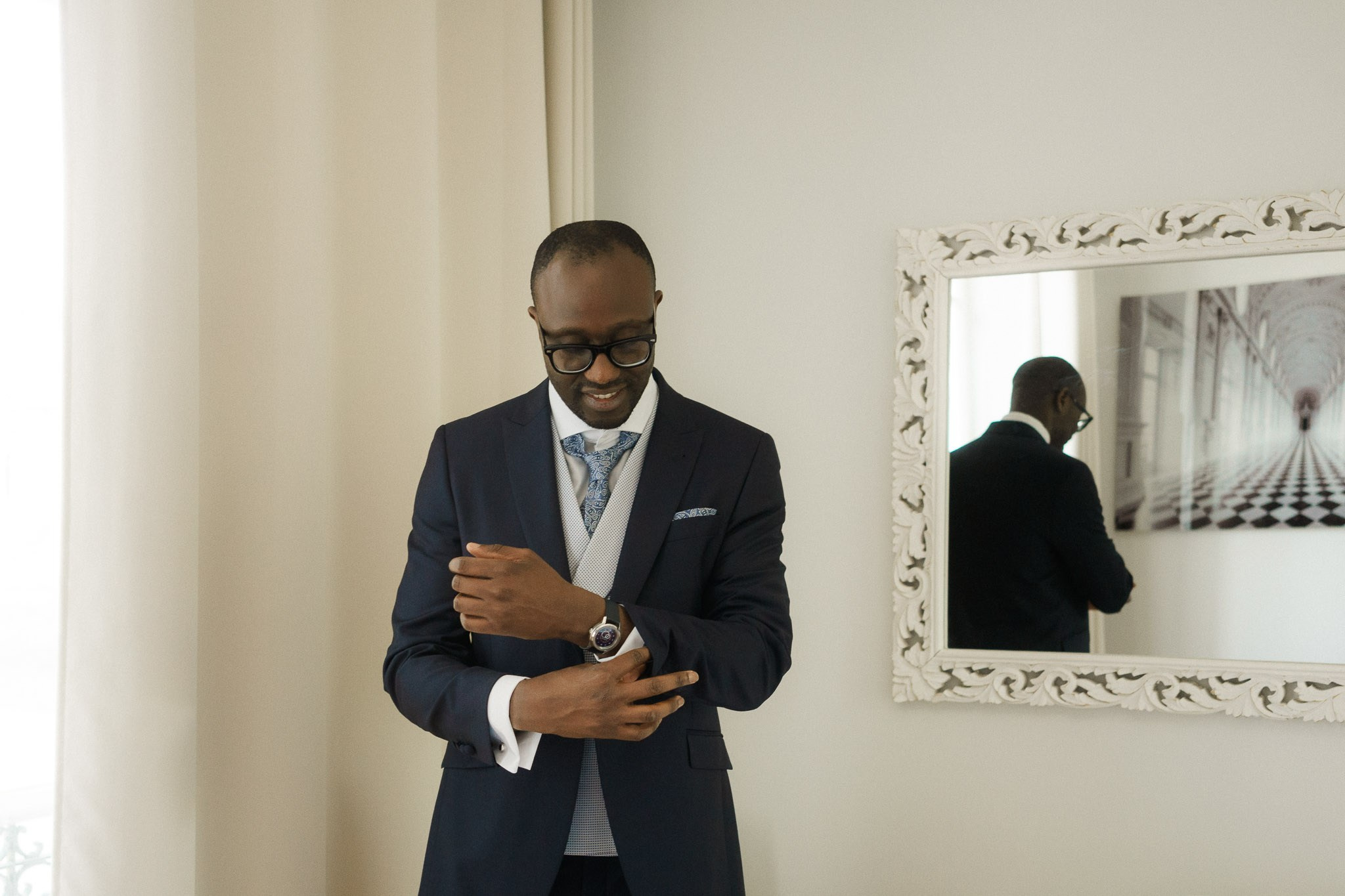 K& F, destination wedding photographer in L’Orangerie de l’Orée du Bois, France