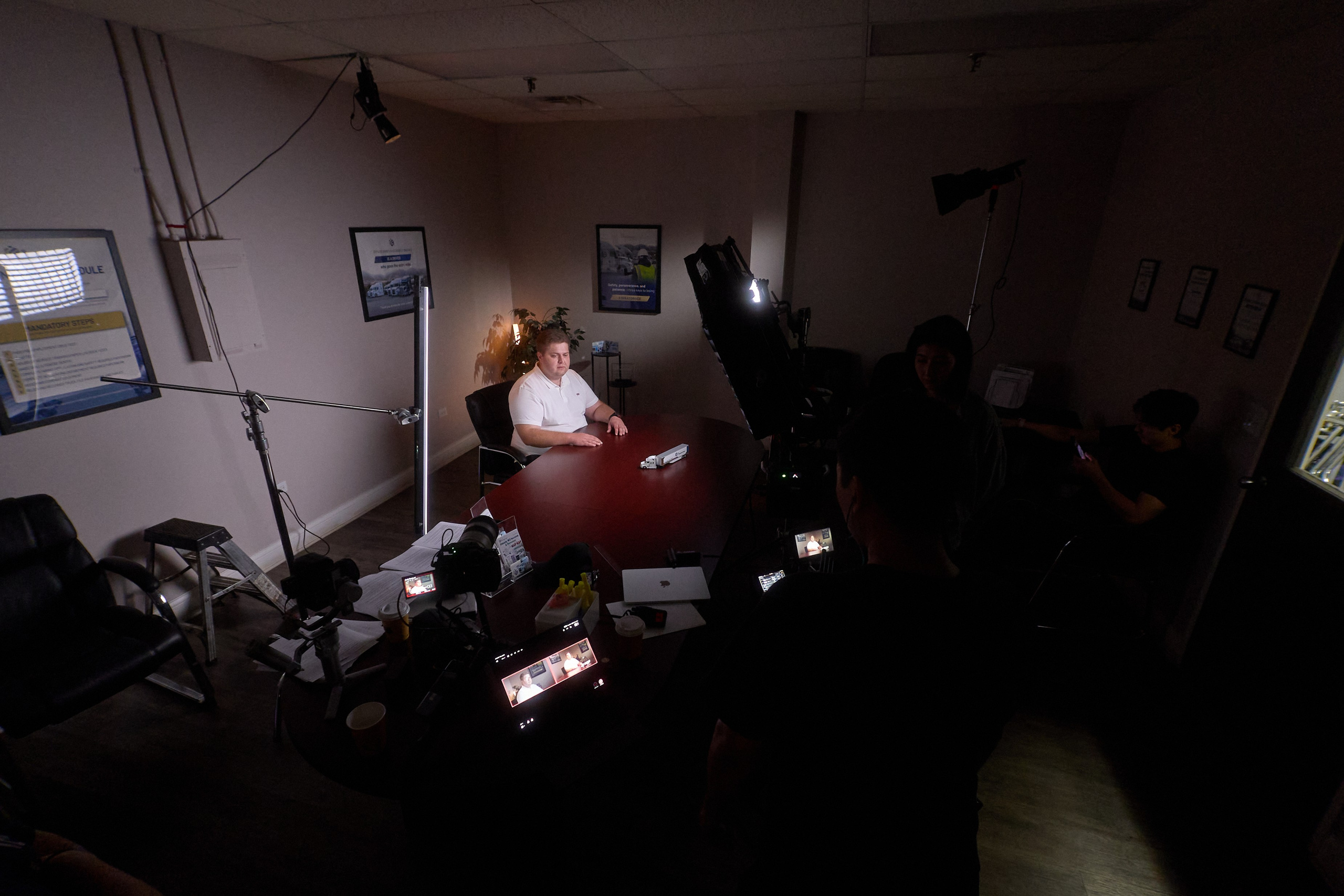 BTS for a comertial video shoot. Dan Meken