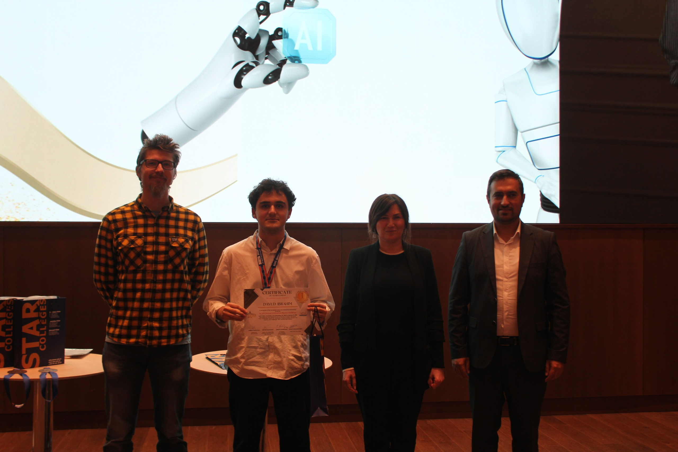 The Award Ceremony for the AI Olympiad — School Level (2024). IIMACS — The International Institute of Mathematics, AI & Computer Science