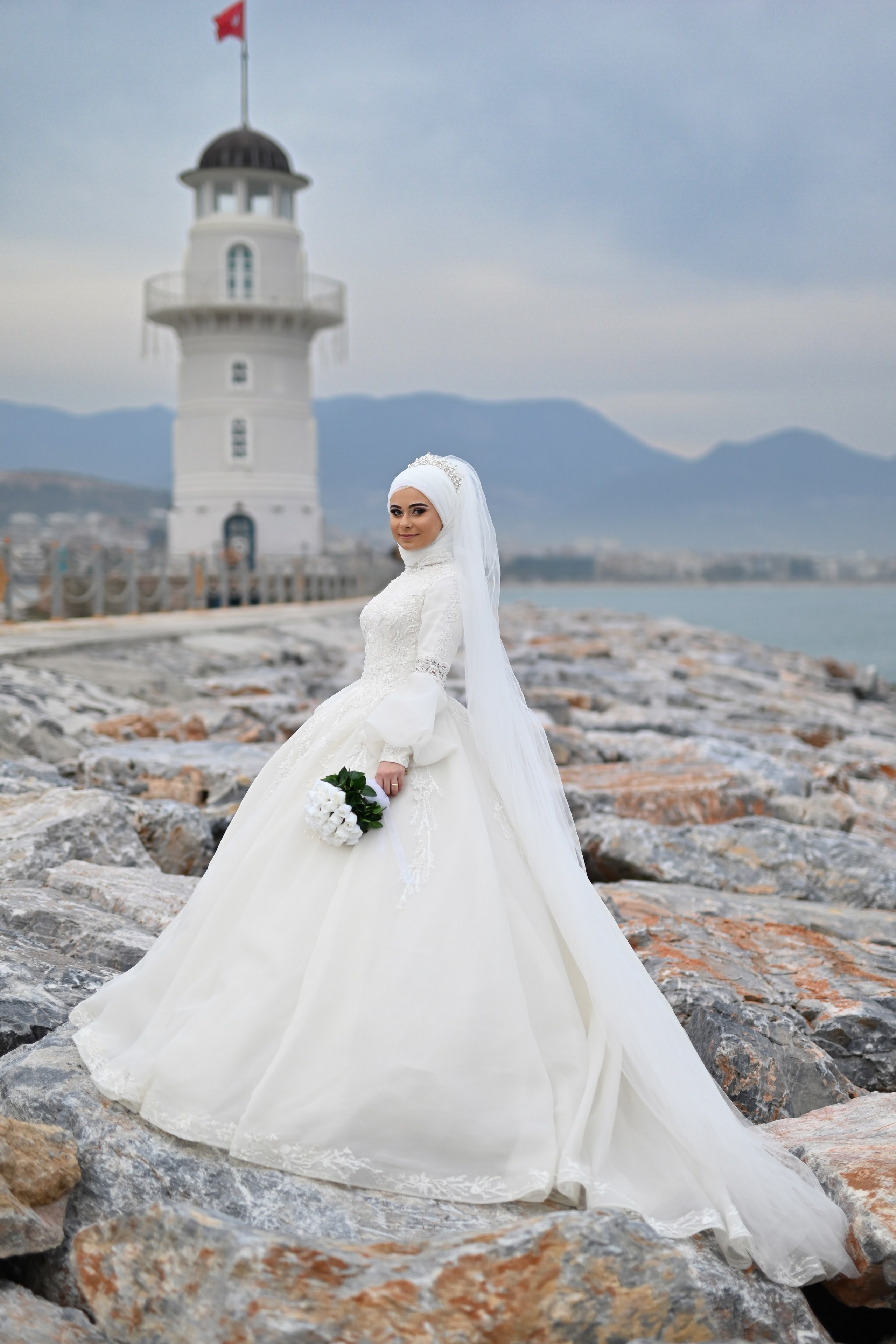 Свадебная съемка в порту и у крепости в Аланье. Photographer in Alanya, Side, Manavgat. Türkiye