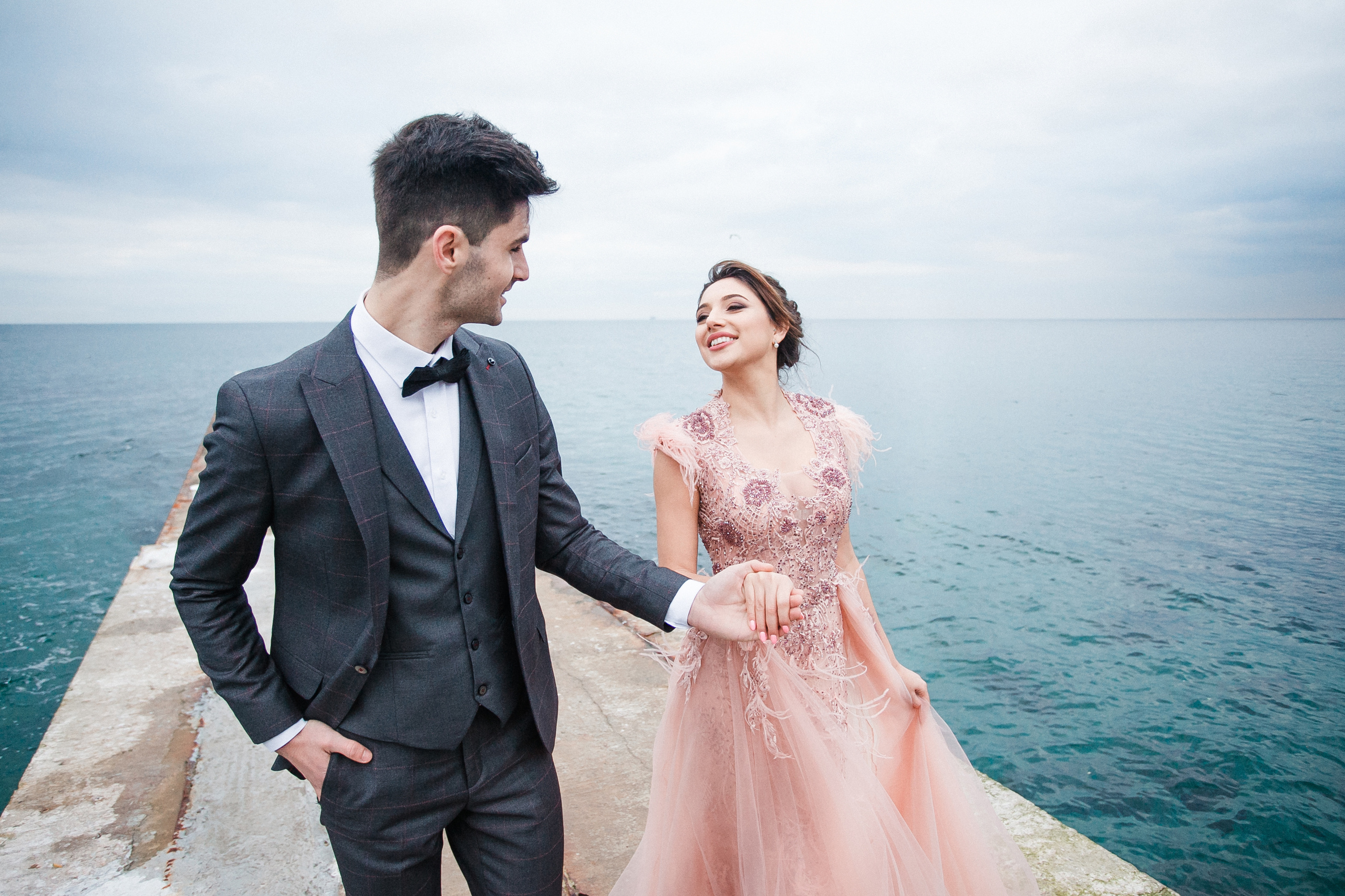 Flower Bath Morning & Sea Wedding Photowalk. Iurkovski PHOTOGRAPHY in Europe. Luxury destination weddings and events