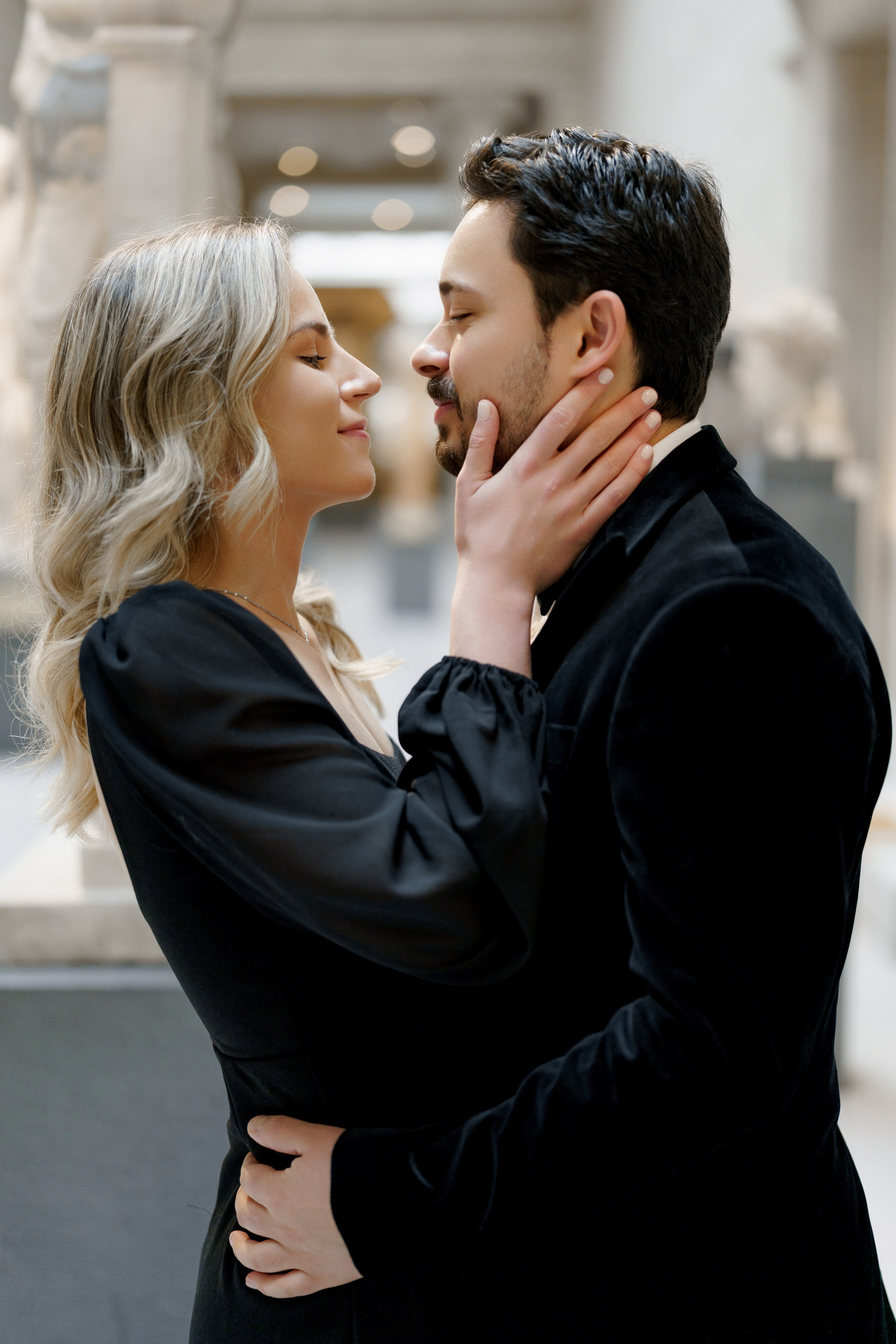 Caroline and Brendan’s Museum MET and Library Engagement Shoot. Wedding photographer and videographer New York | New Jersey