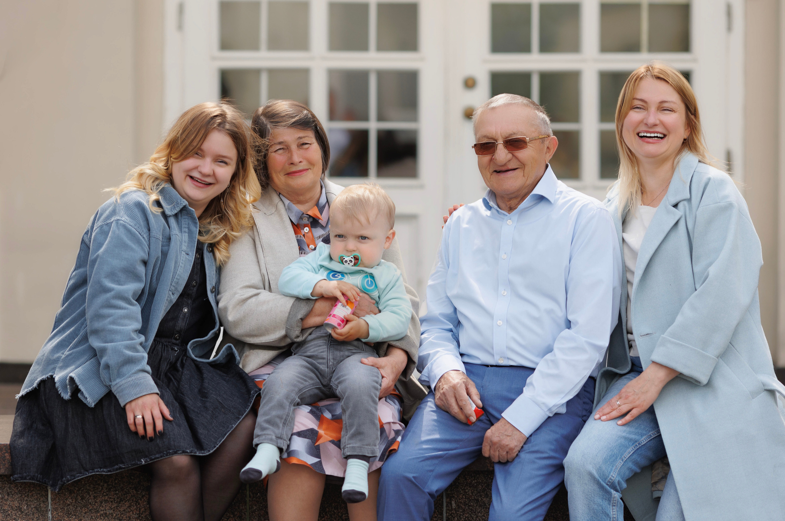 Большая семья вместе. Семейный и детский фотограф в Вильнюсе Светлана Наумова