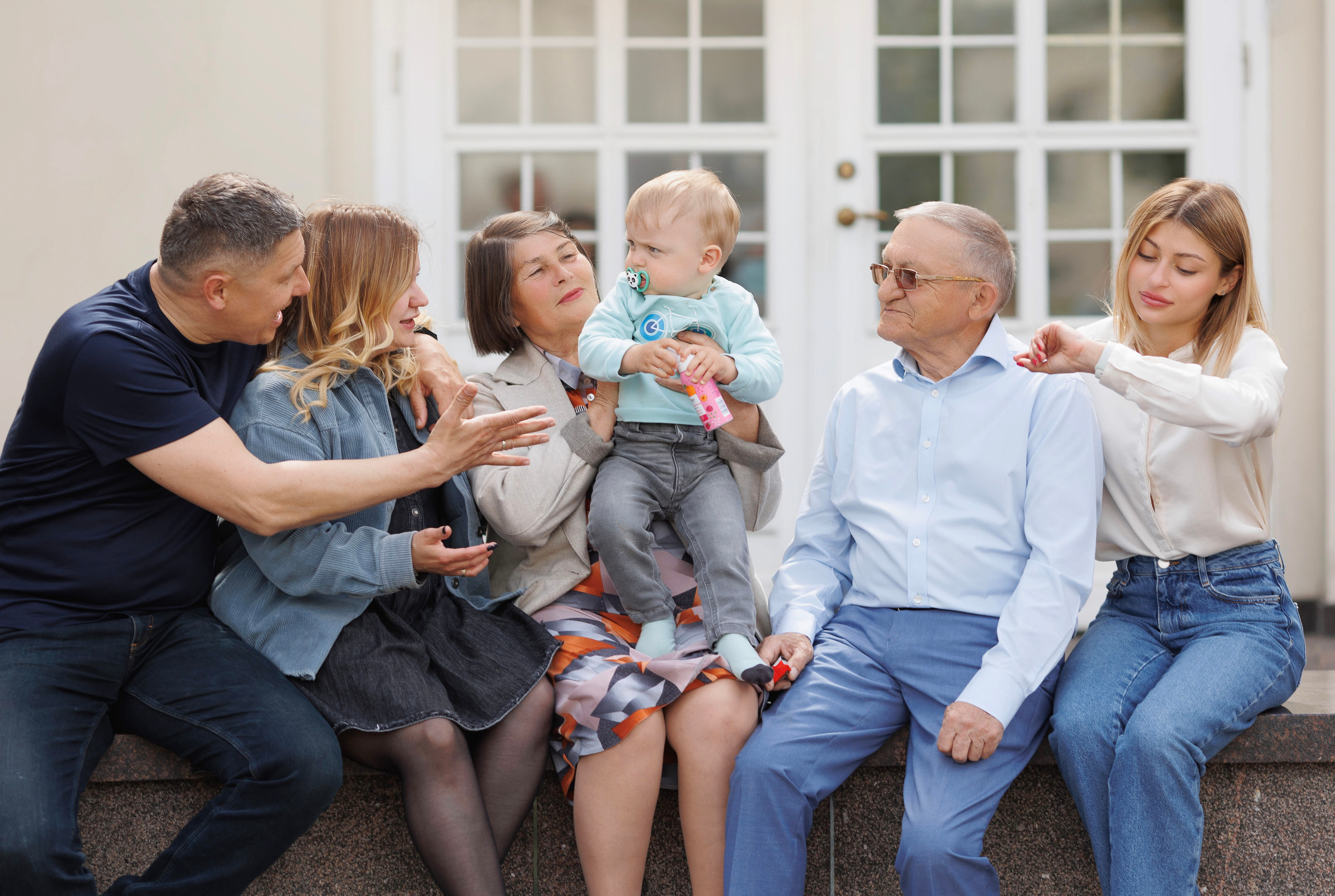 Большая семья вместе. Семейный и детский фотограф в Вильнюсе Светлана Наумова