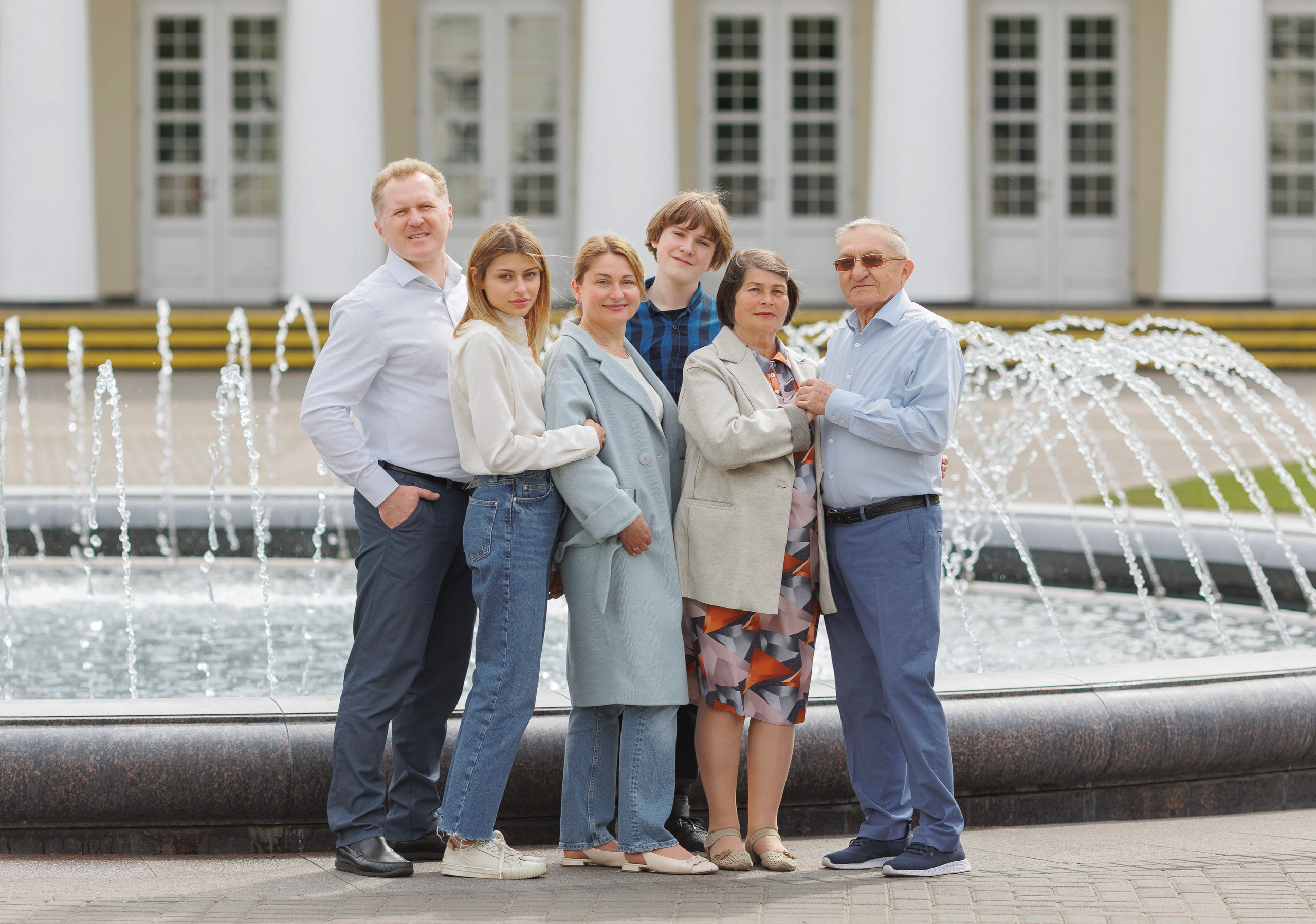 Большая семья вместе. Семейный и детский фотограф в Вильнюсе Светлана Наумова