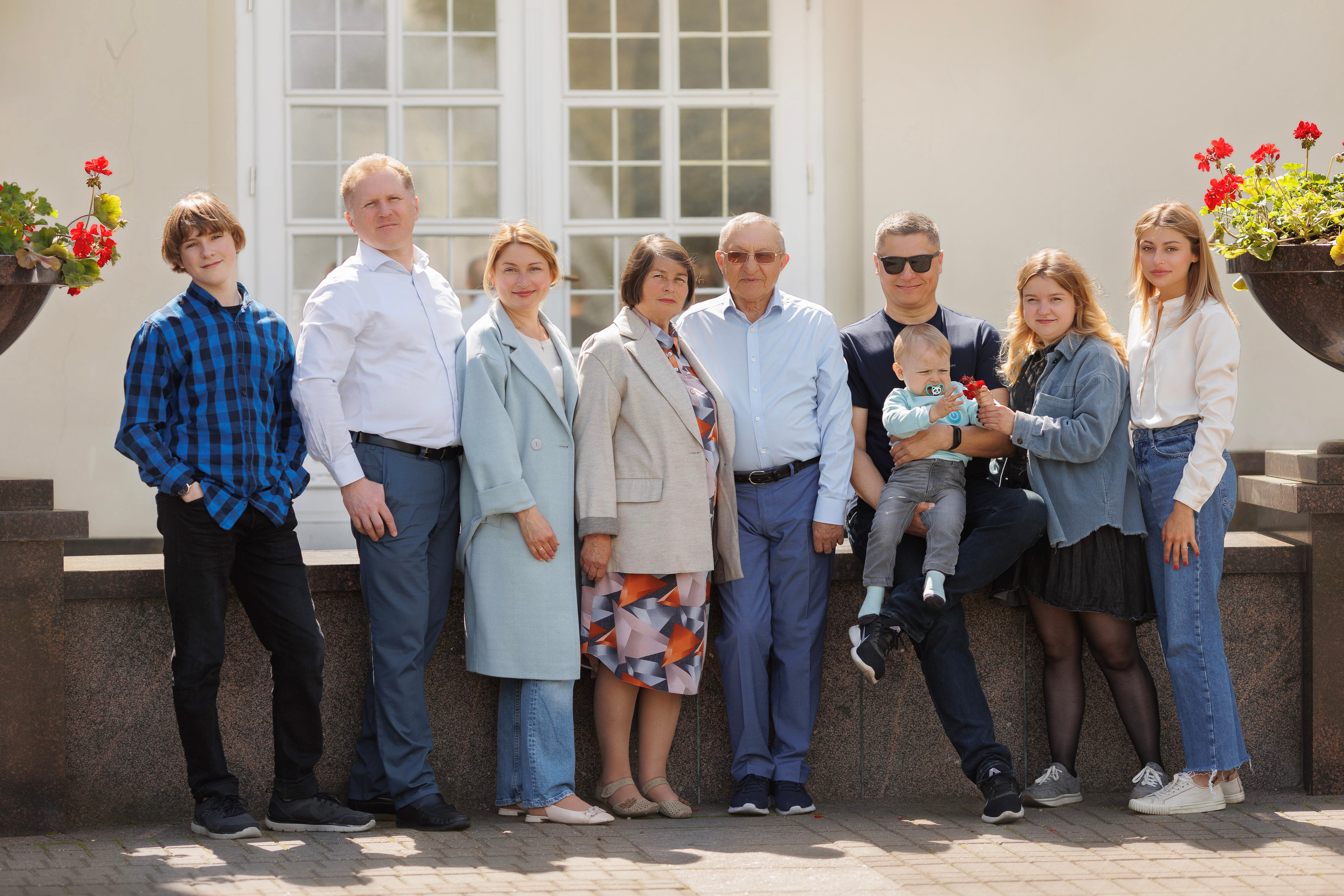 Большая семья вместе. Семейный и детский фотограф в Вильнюсе Светлана Наумова