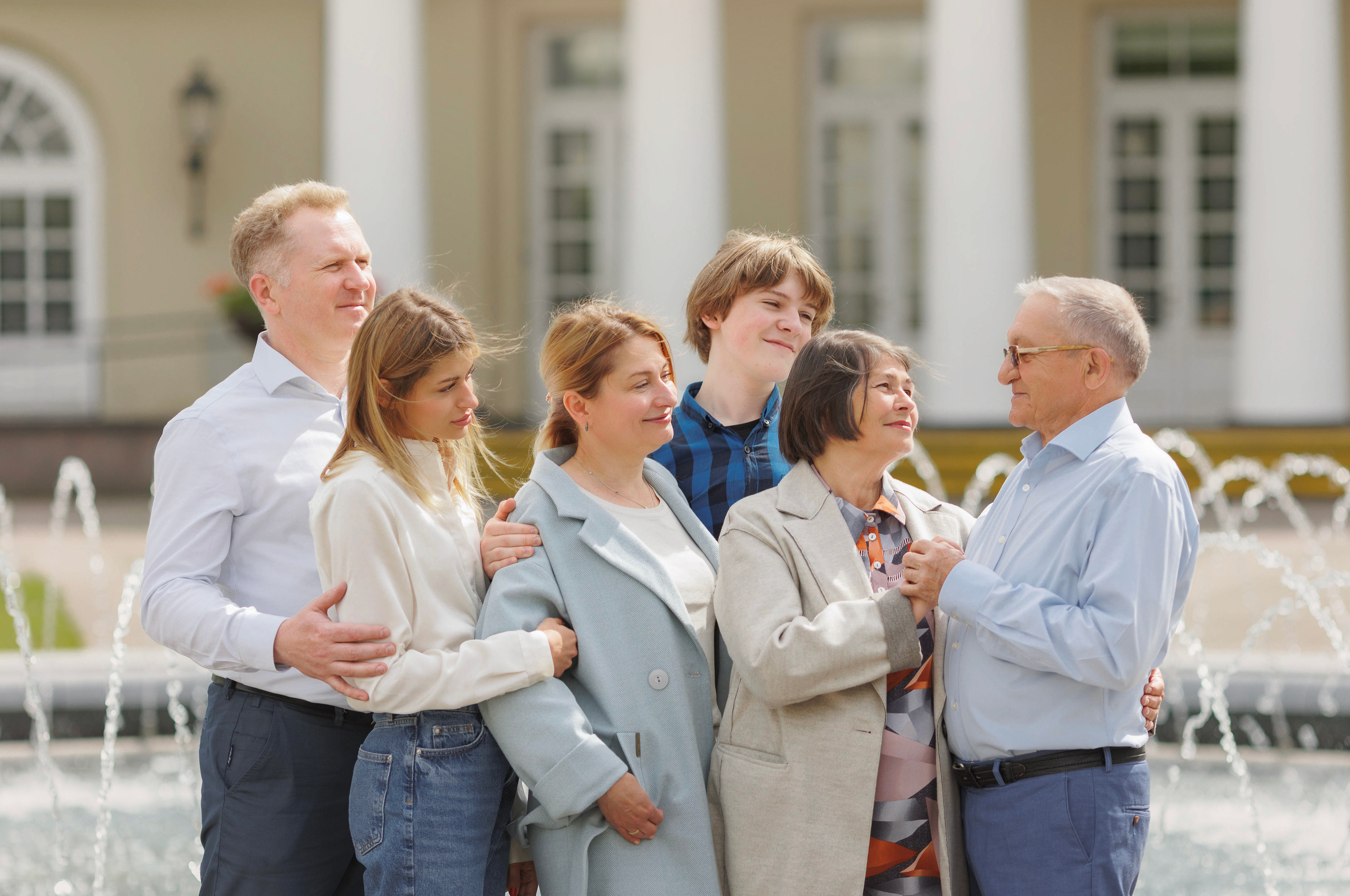 Большая семья вместе. Семейный и детский фотограф в Вильнюсе Светлана Наумова