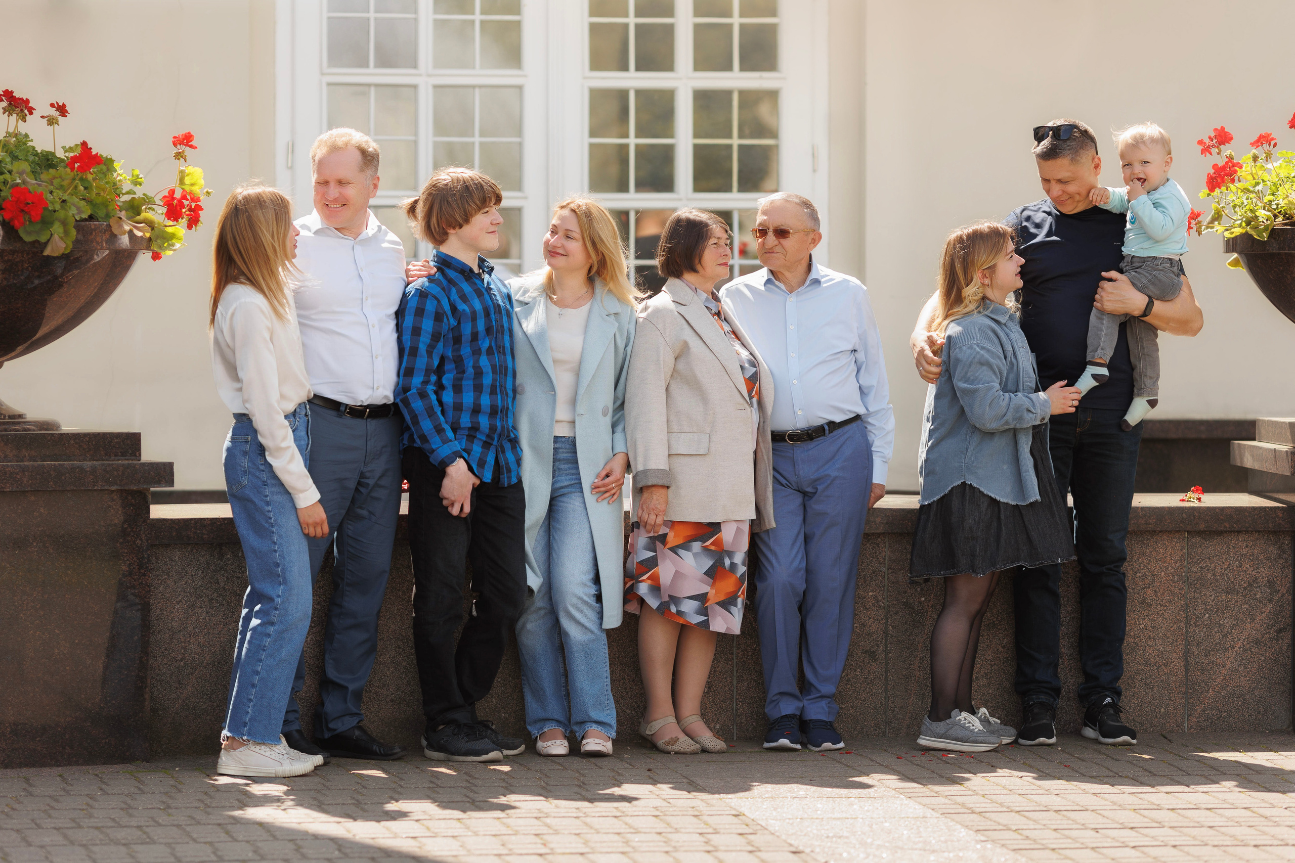 Большая семья вместе. Семейный и детский фотограф в Вильнюсе Светлана Наумова