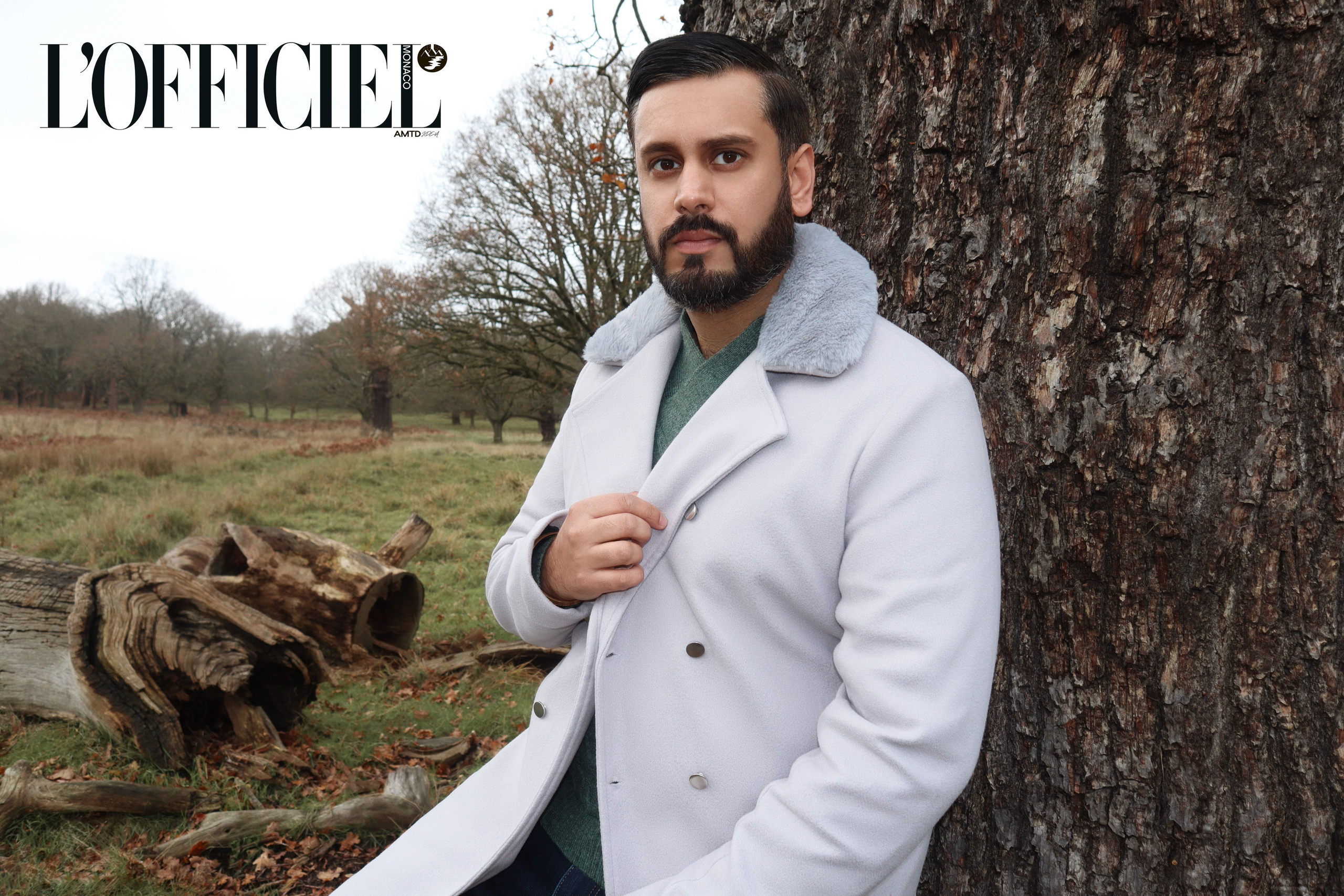 High-end magazine photo with advanced Photoshop retouching