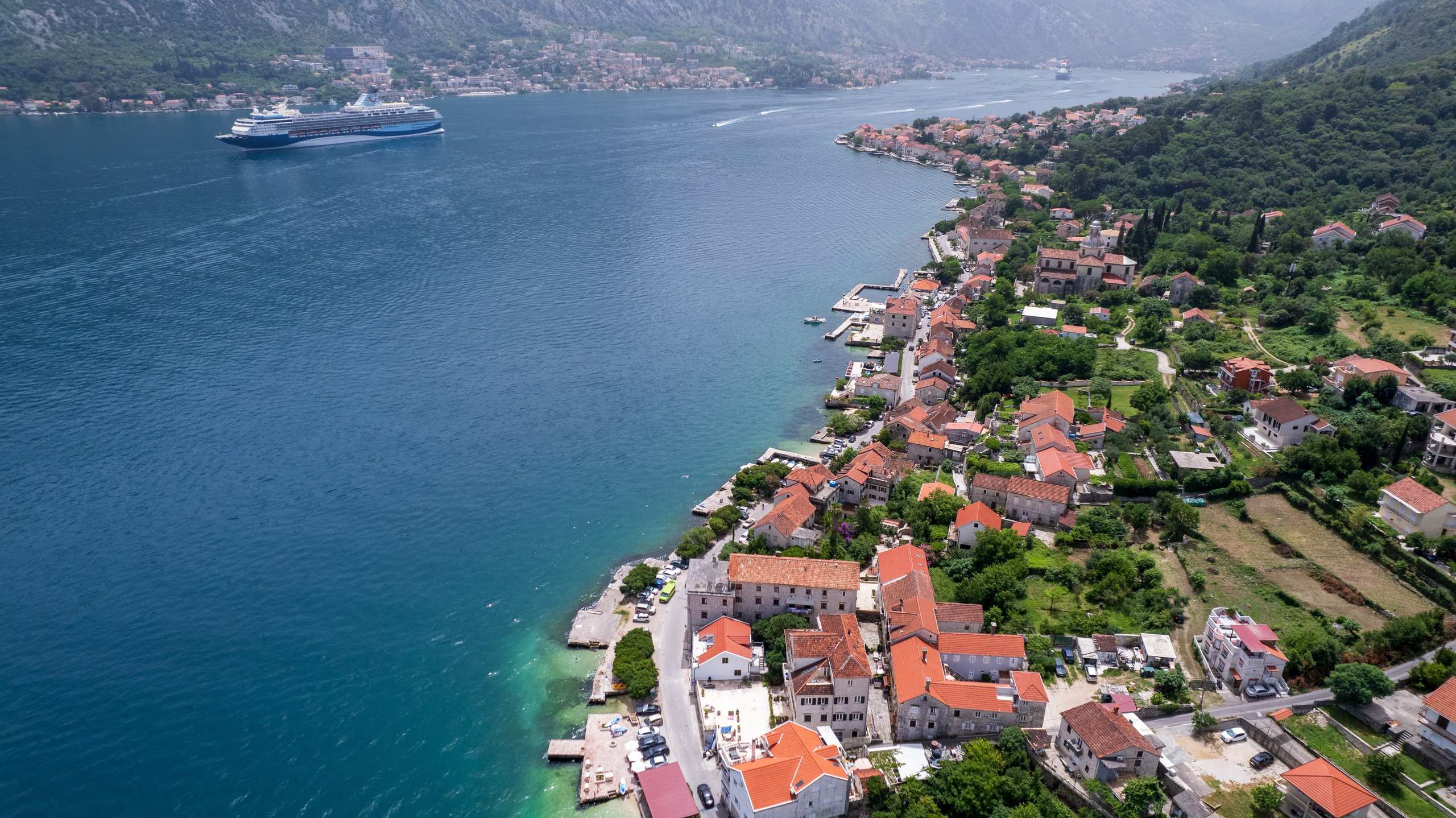 съемка с коптера Котор, черногория 