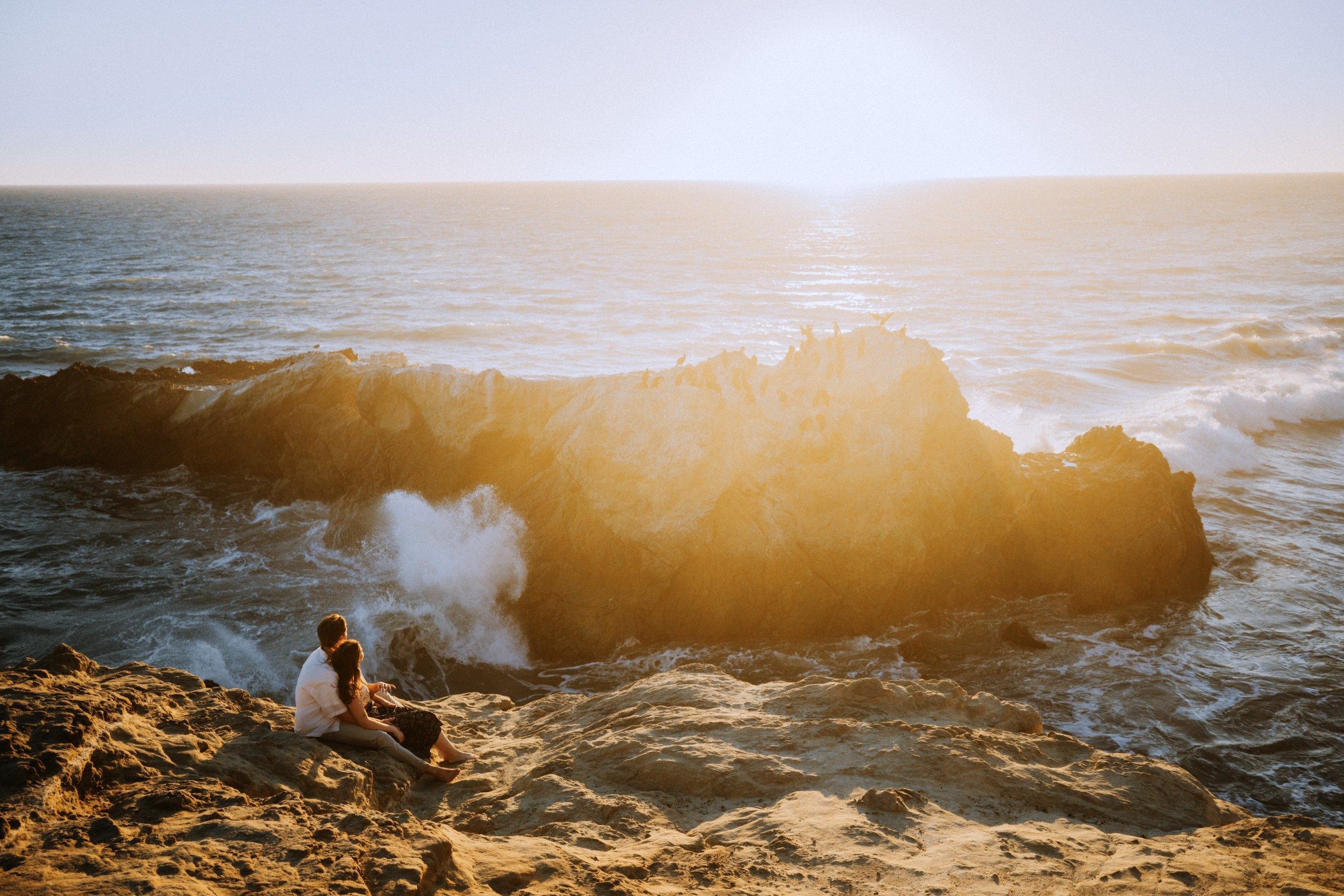 Engagement Session at Leo Carrillo State Beach, Malibu | Taya Frank. Southern California Family and Couple Photographer