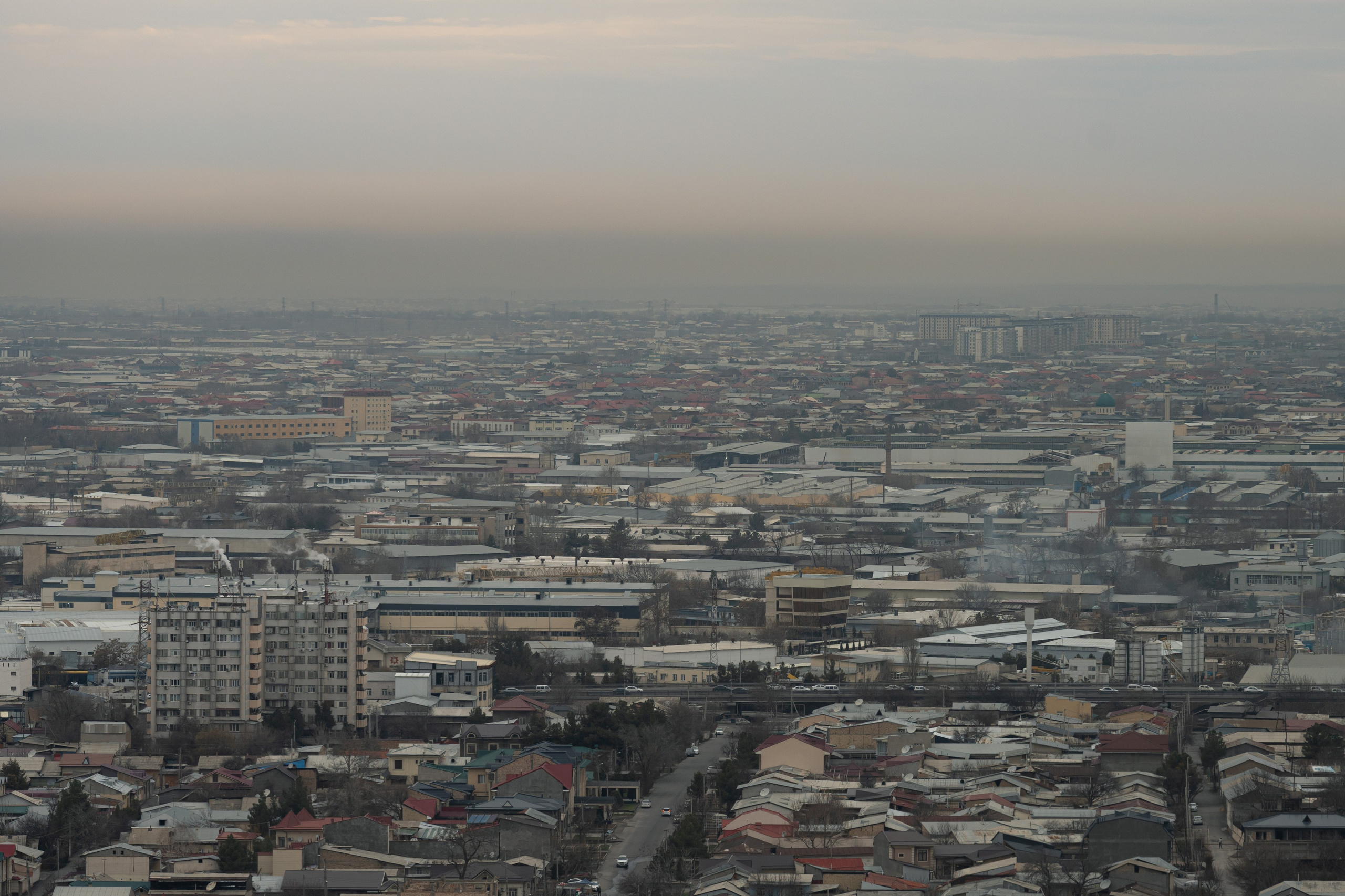 Смог в Ташкенте или Взгляд на город с высоты птичьего полета. Георгий Намазов | Фотограф в Ташкенте