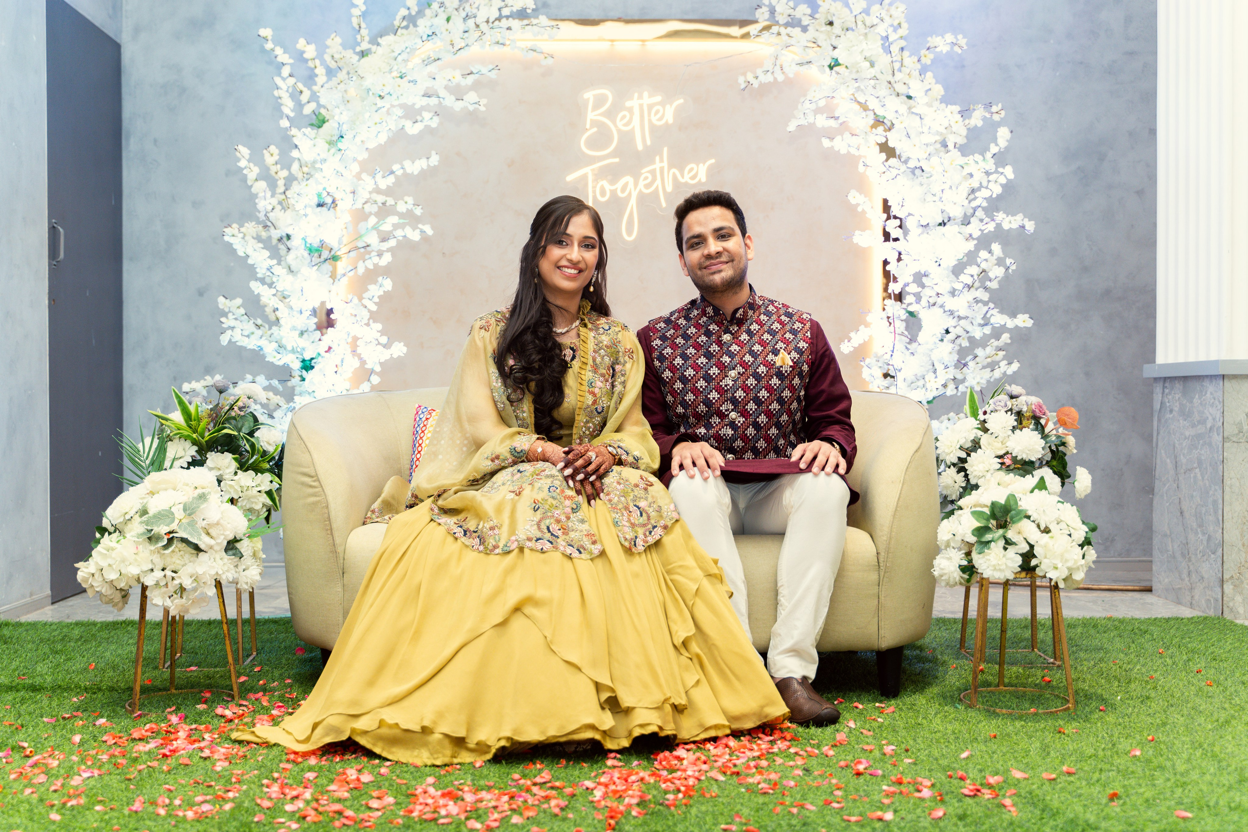 Harshika & Anmol. Menu