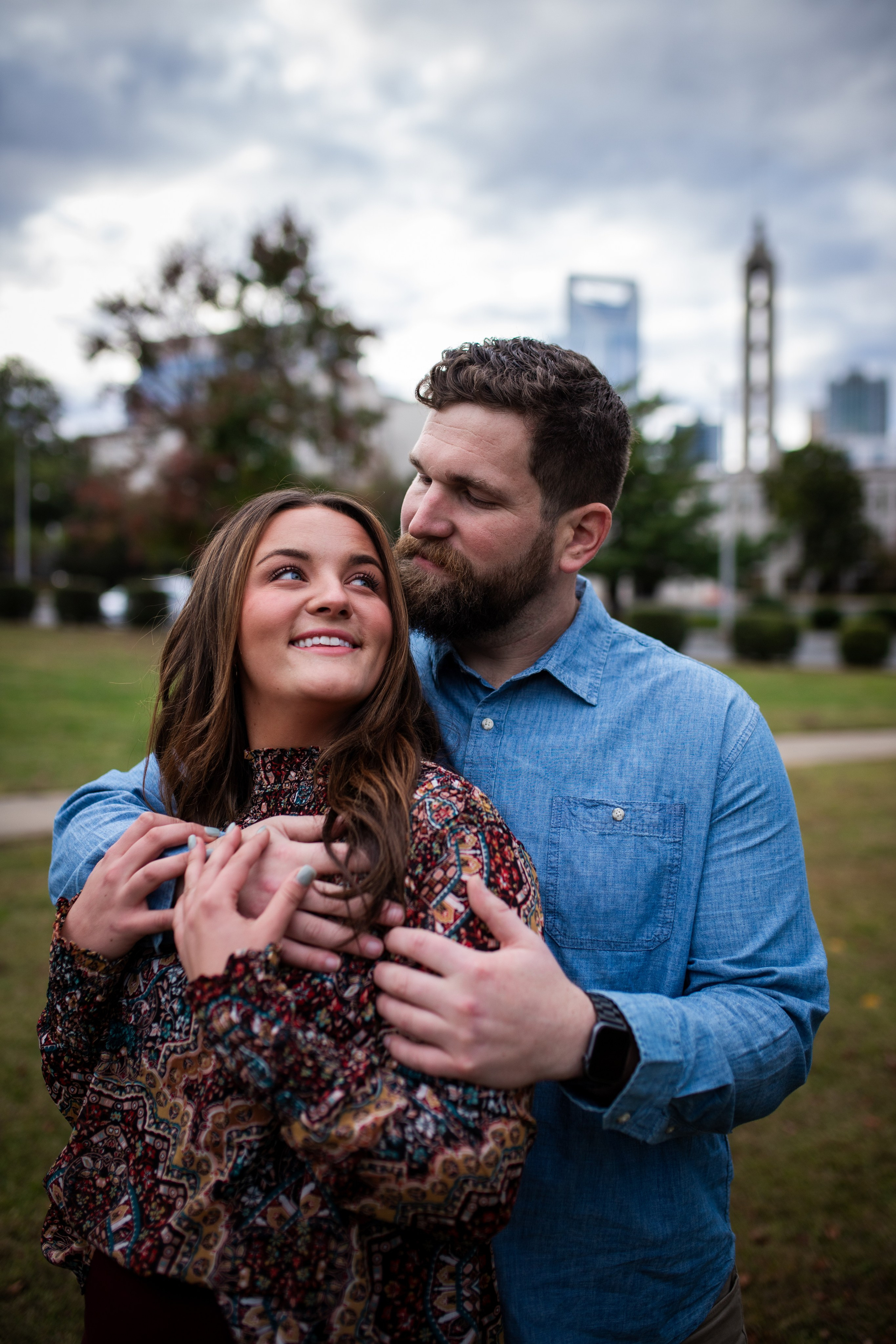 Lindsay, Will and Moose. Oxana Photographer in Charlotte, NC