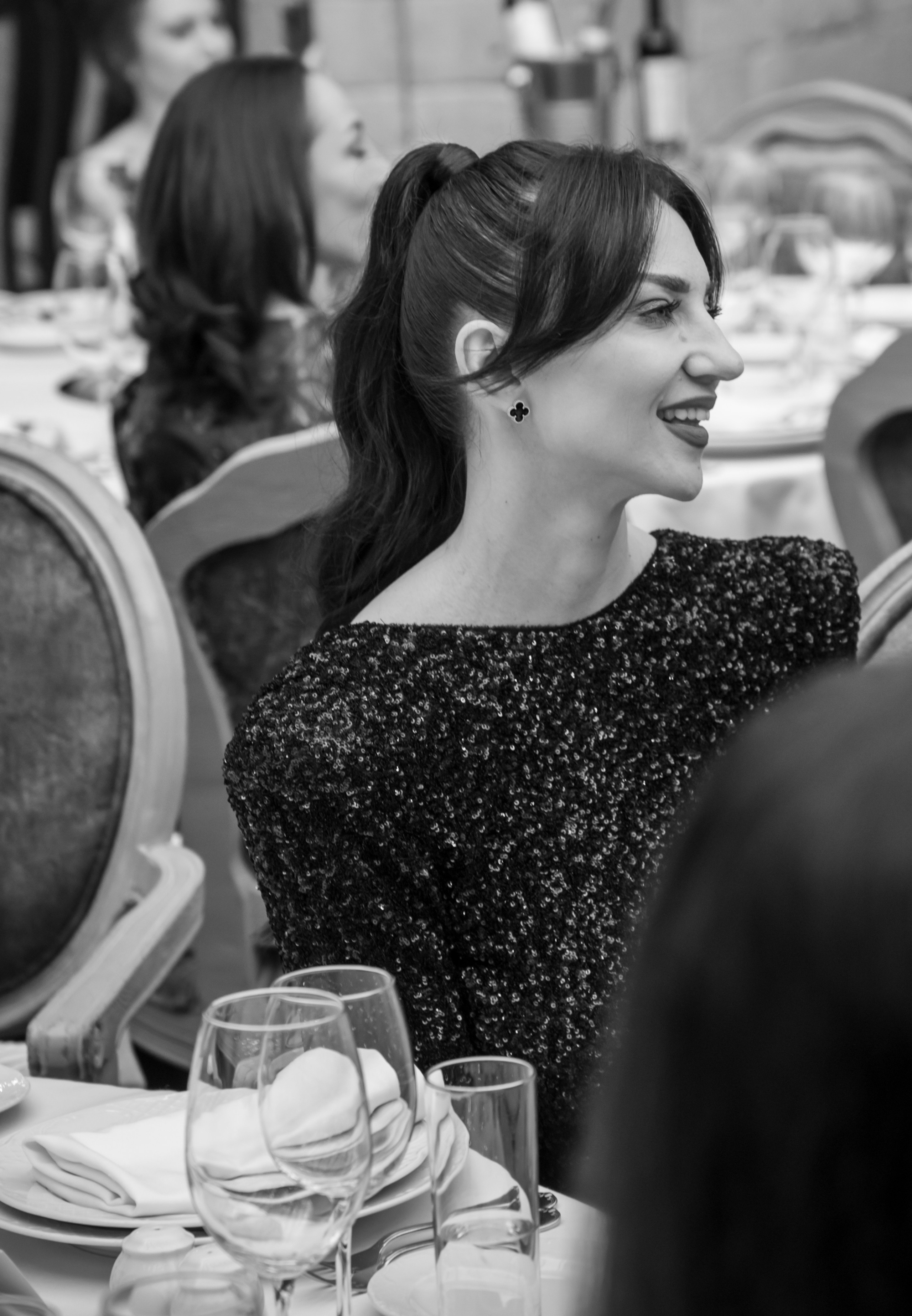 Gala-Dinner with the French Countess, the main etiquette expert Marie de Tilly. Baku Photographer