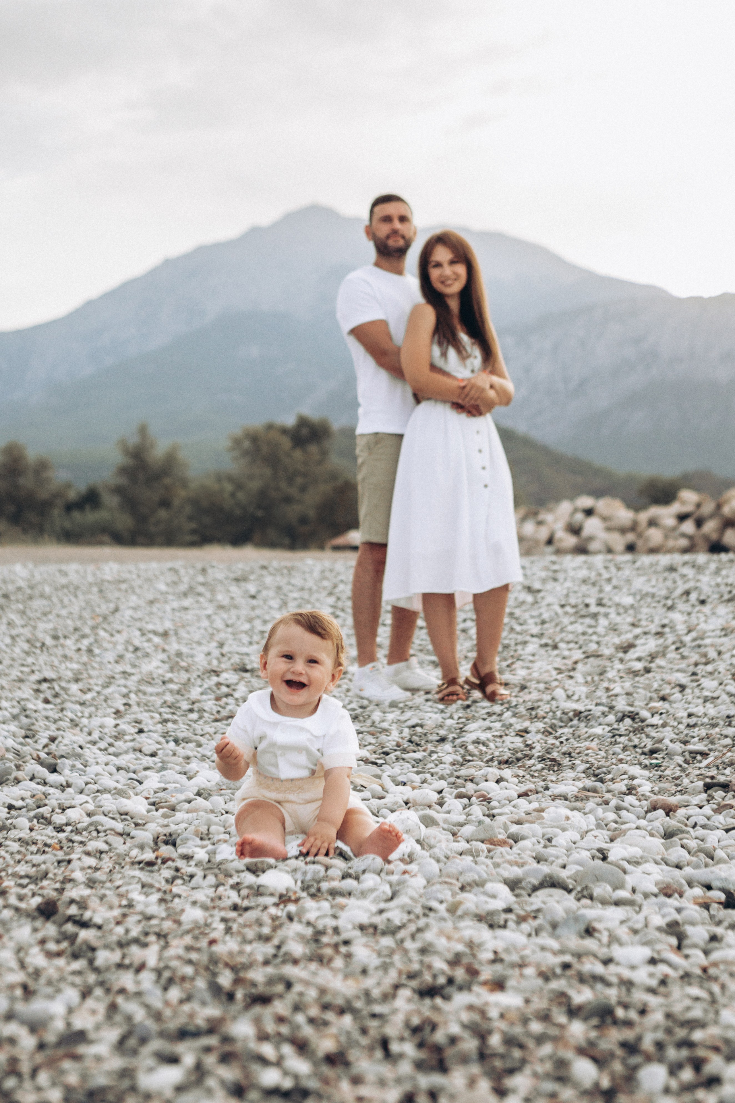 Семейная фотосессия на пляже в Чамьюва. Фотограф в Анталии, Кемере и Белеке