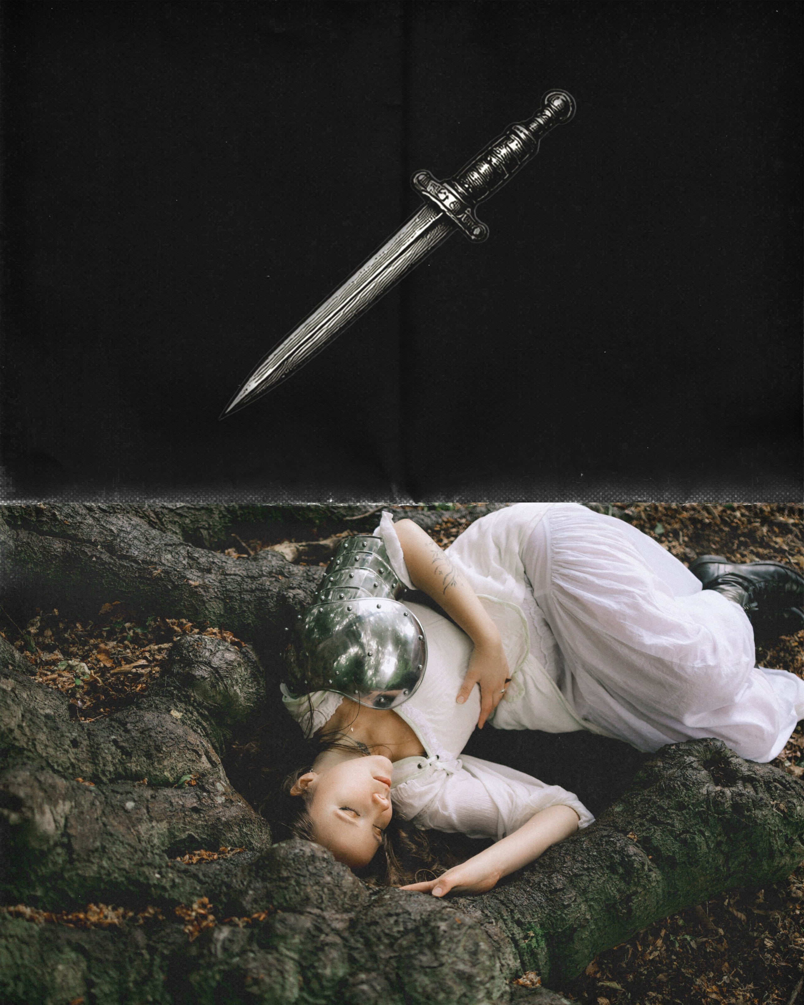 Moody Forest Princess Warrior Photoshoot. Moth & Moss Photography