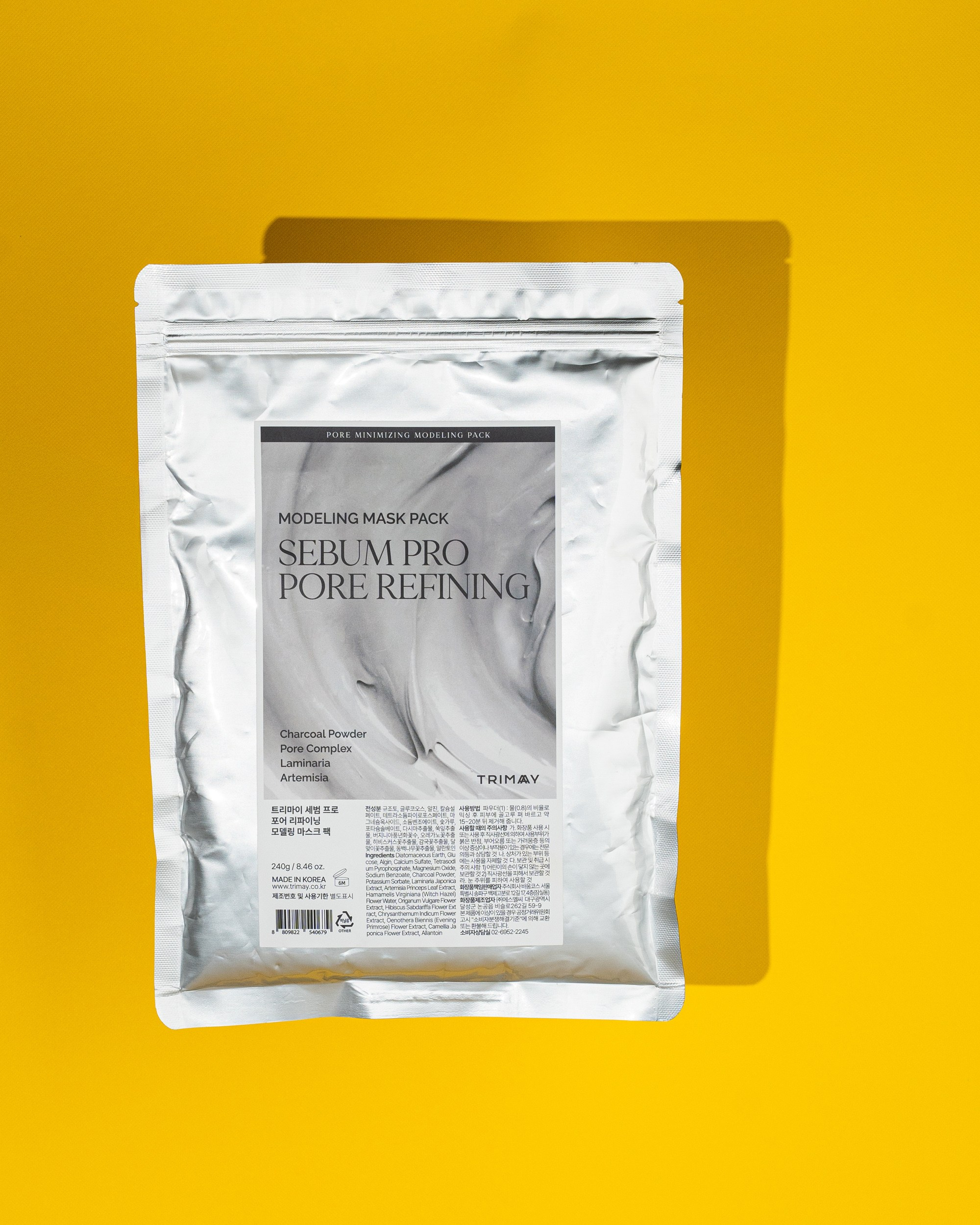 trimay maska tozu poketi sarı fonda