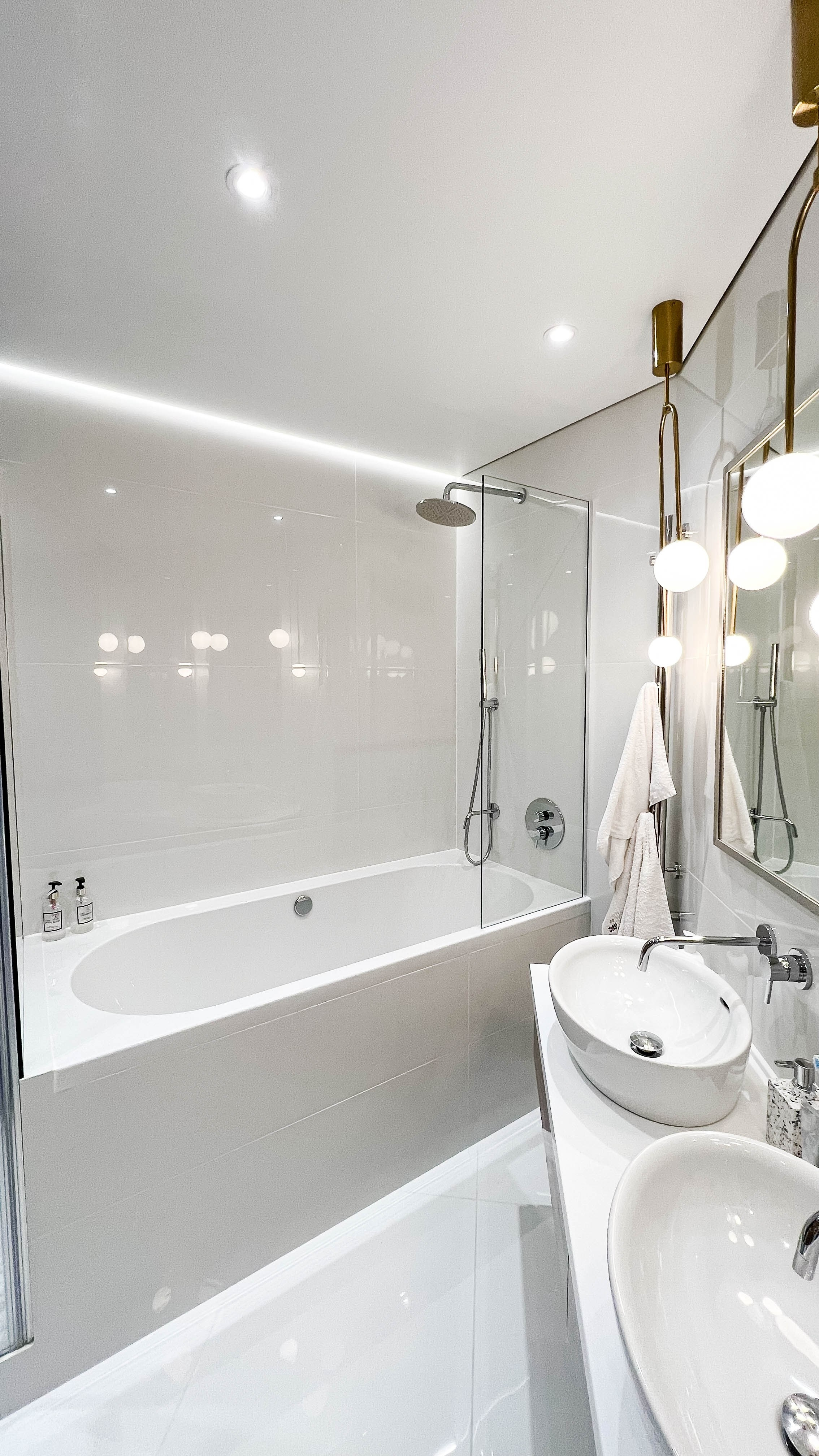 The apartment is in a modern style. Fotograf Dmitrii Donets