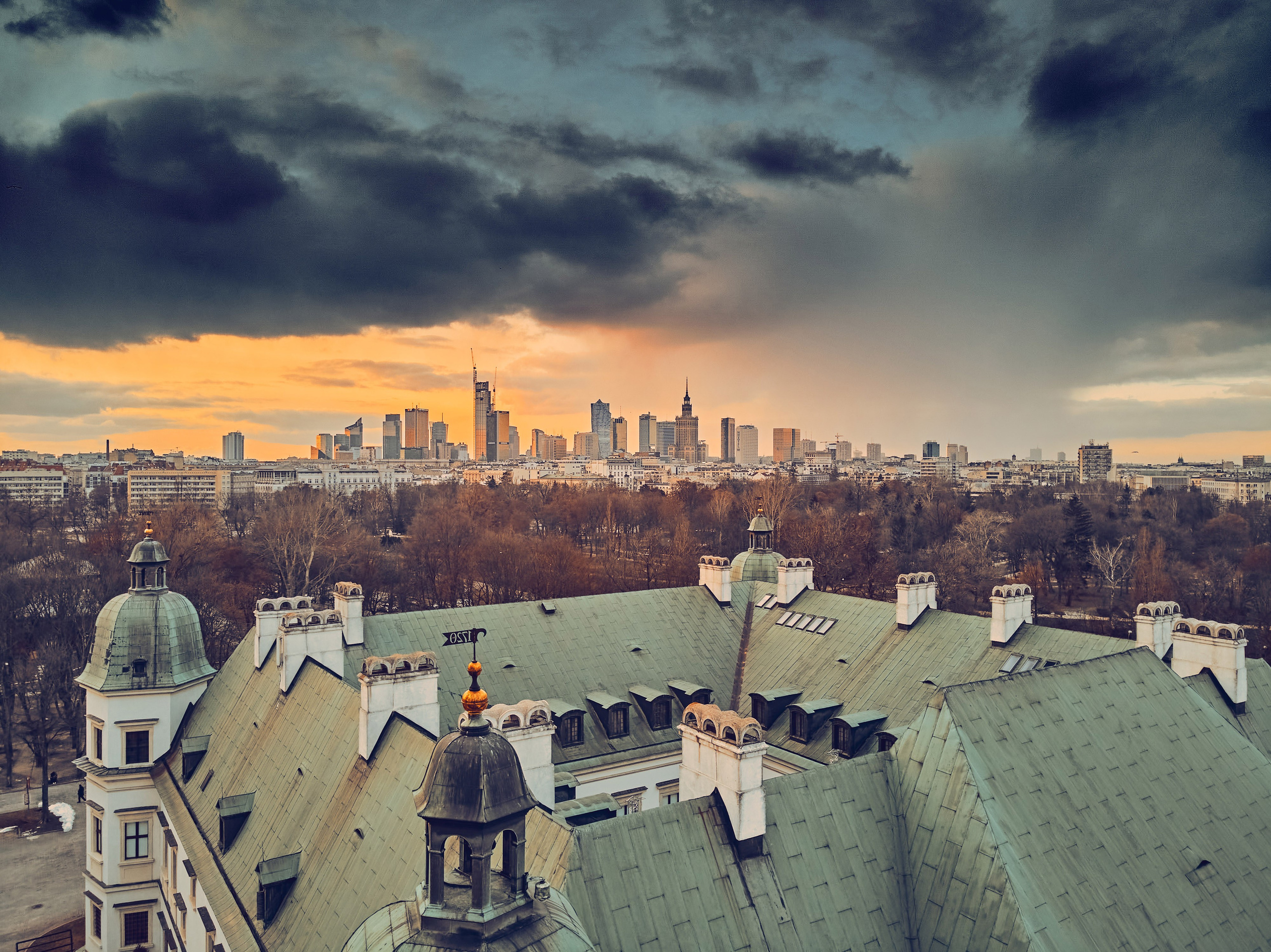 Lotnicza dronowa fotografia Warszawy - Miasto widziane z lotu ptaka. Андрей Шипилов — Фотография & Видеография