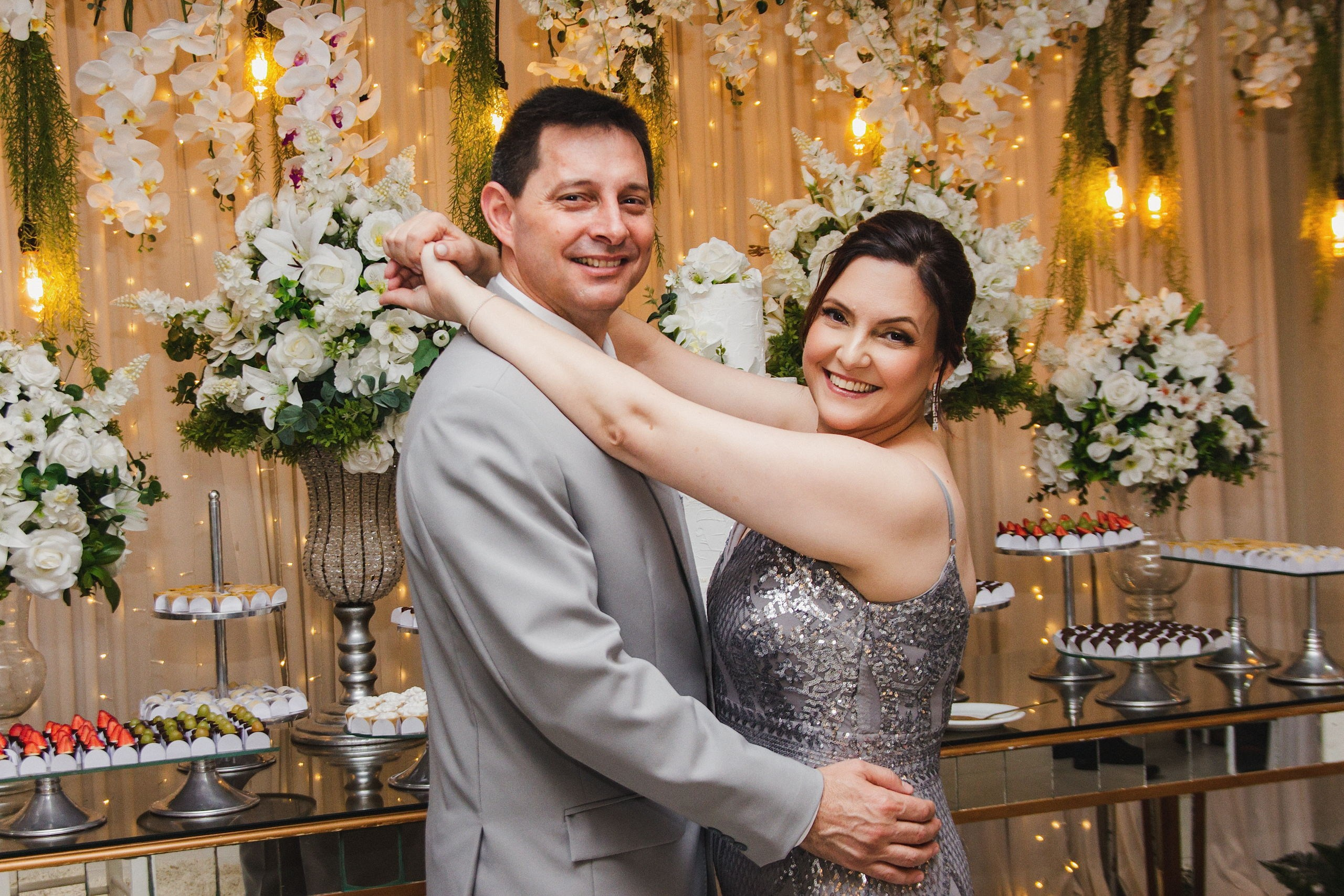 Decoração de bodas de prata