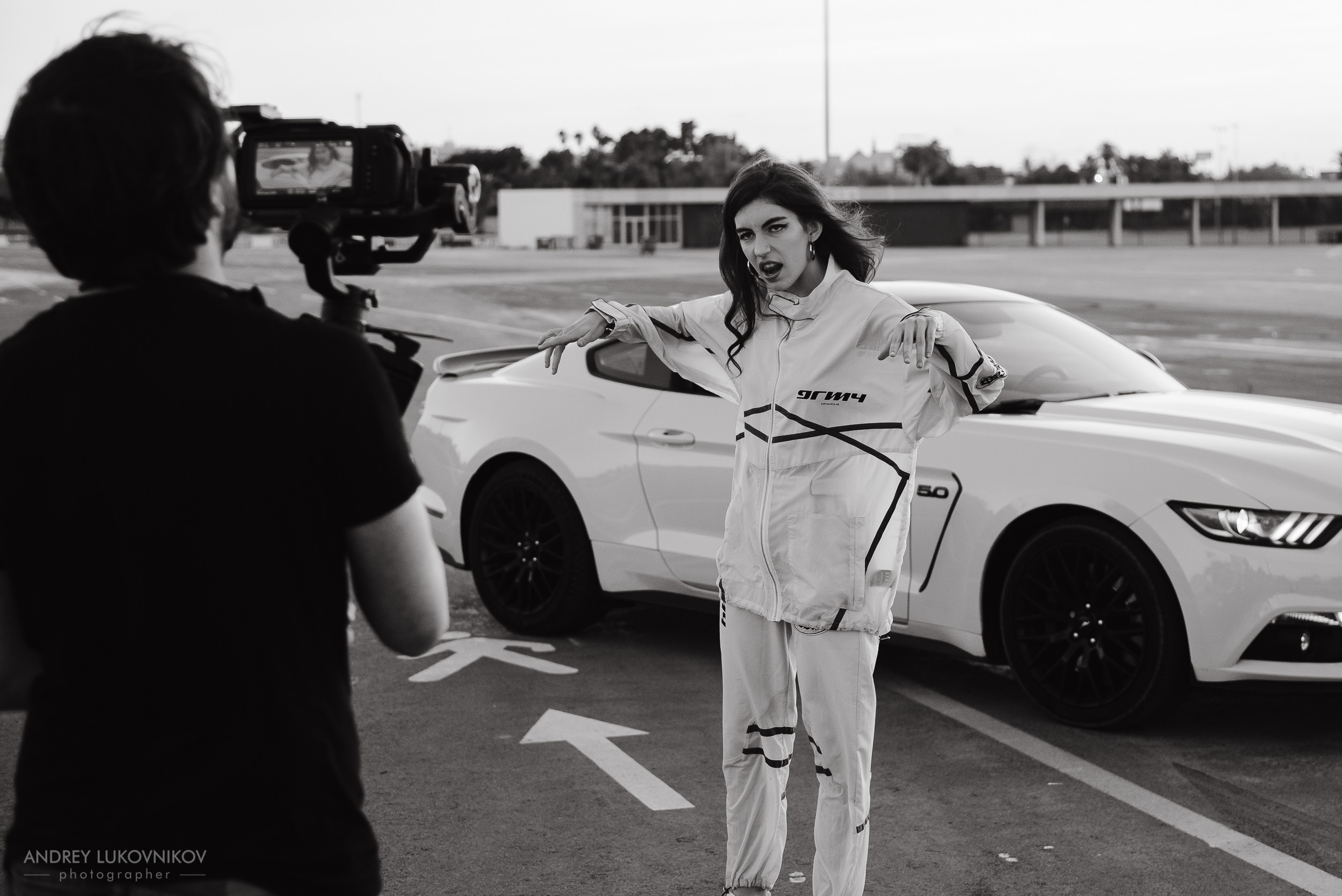 Fotos del backstage del rodaje del nuevo vídeo de Sara Socas en Torrevieja, Alicante