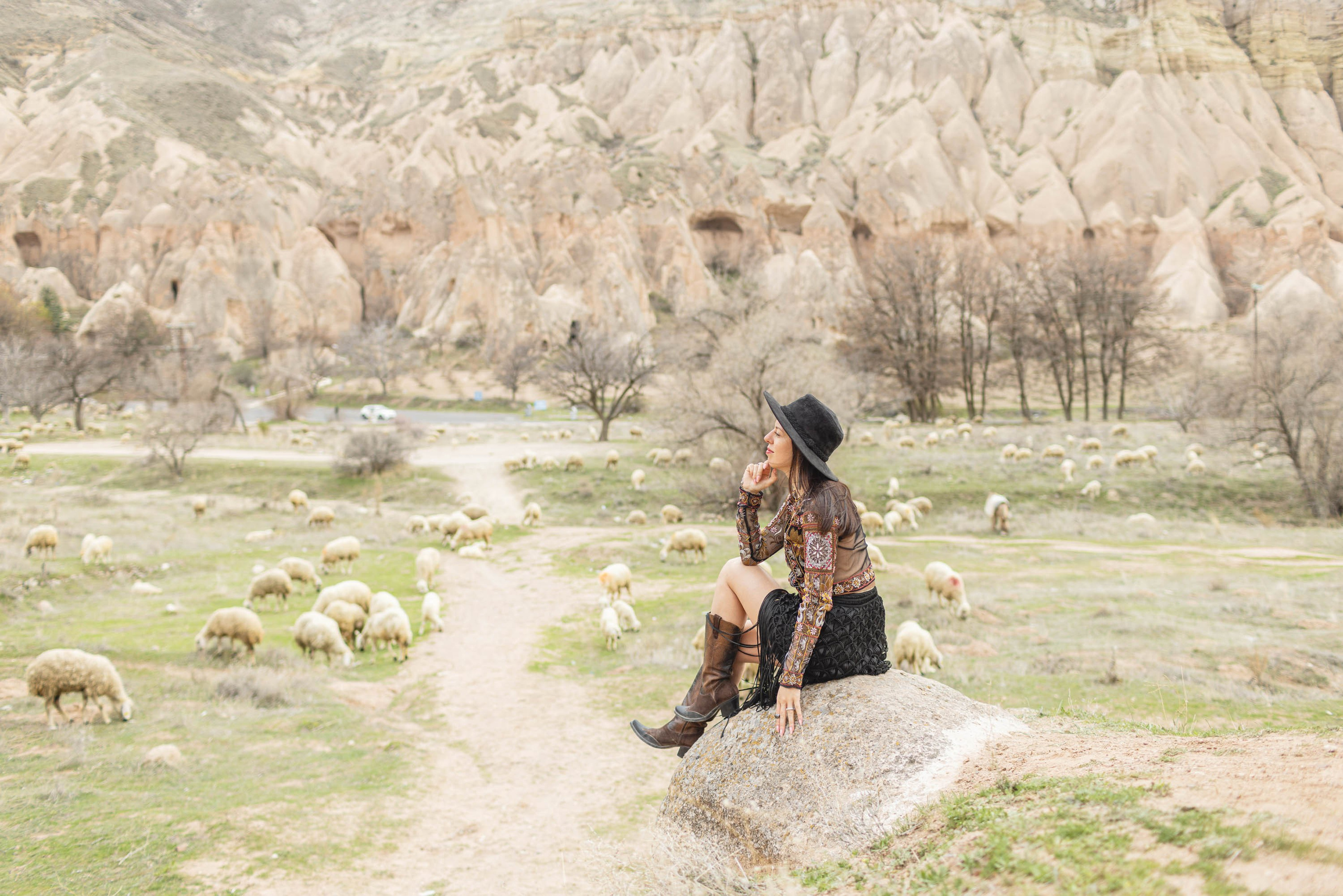 Stylish Photoshoot in the Charming Streets and Valleys of Cappadocia. Julia Ganch I Fashion Wedding Photography I Cappadocia Turkey