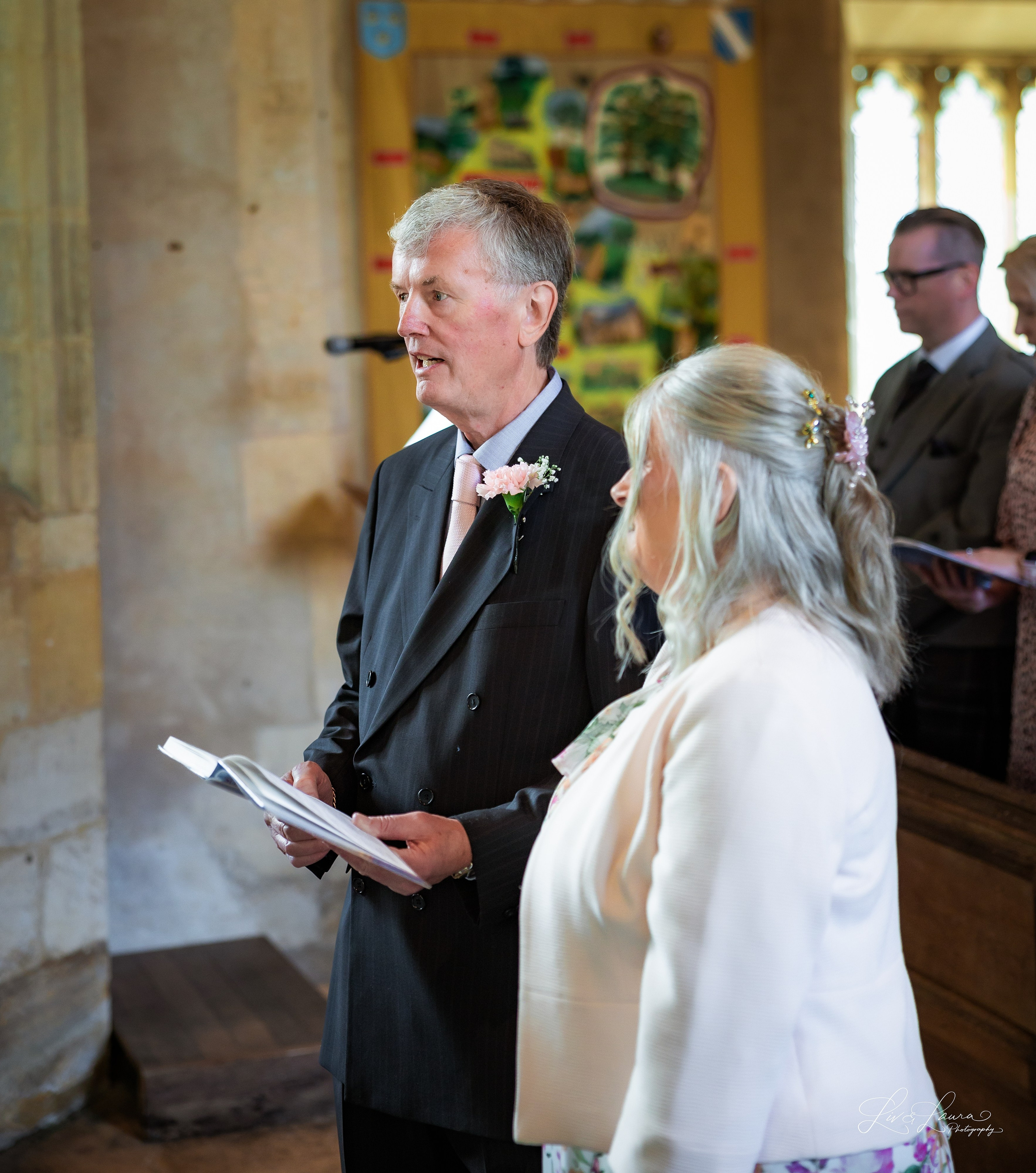 Church Wedding. Wedding and boudoir photography by Liv and Laura