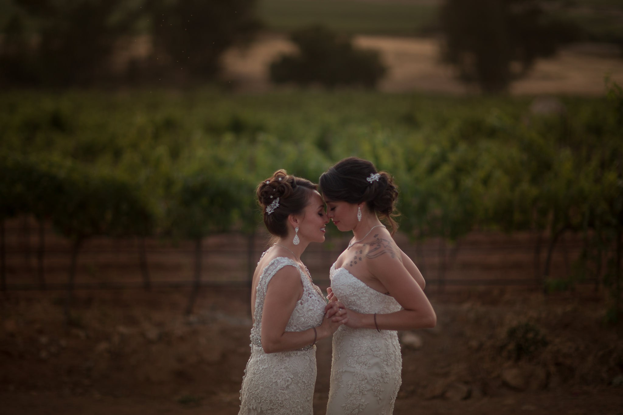 Two Brides Valle de Guadalupe Alicia y Viridiana. Estudio de fotografia en Tijuana