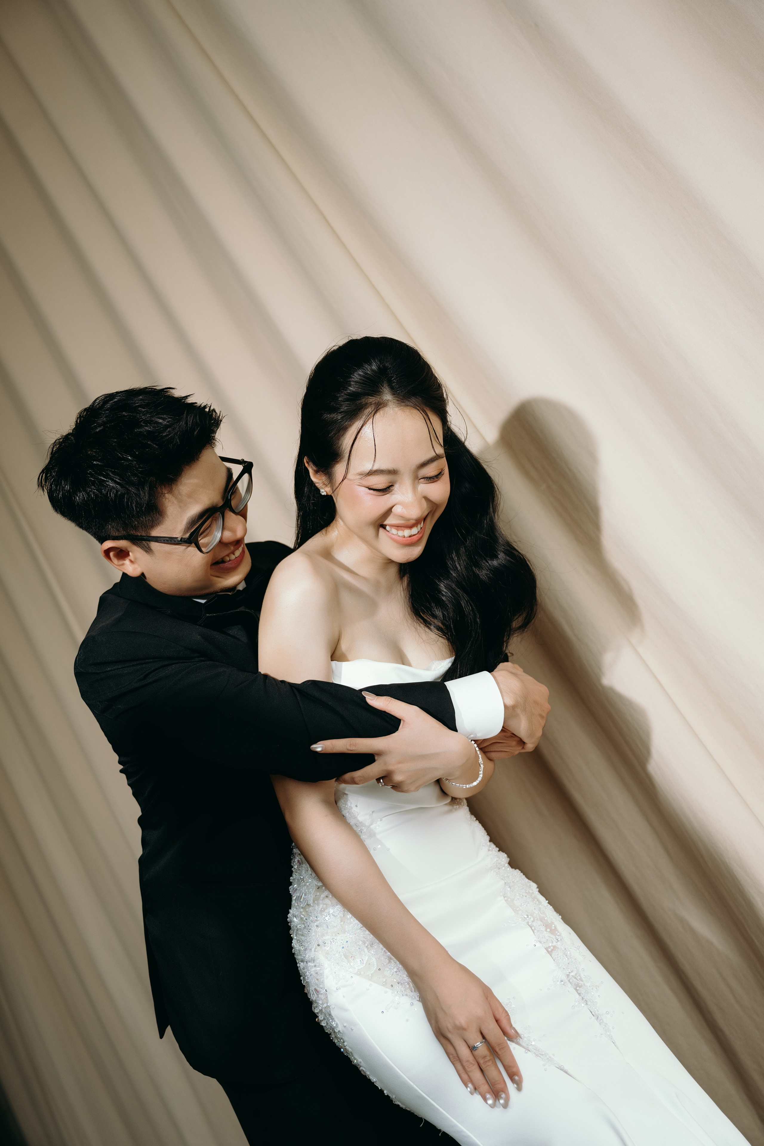 N.A wedding photoshoot in studio