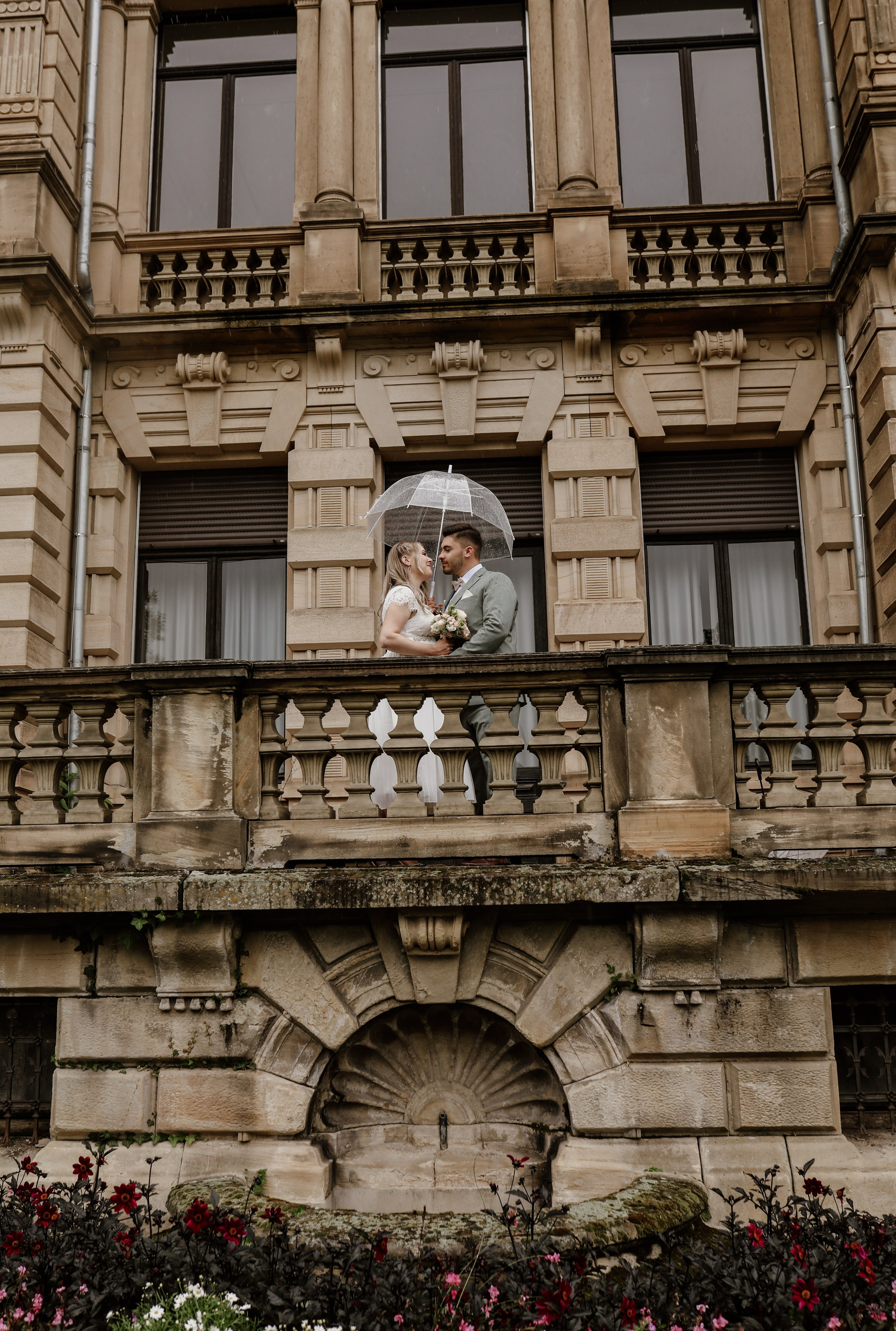 Emotionales Brautpaarporträt in Haßloch– Hochzeitsreportage Pfalz