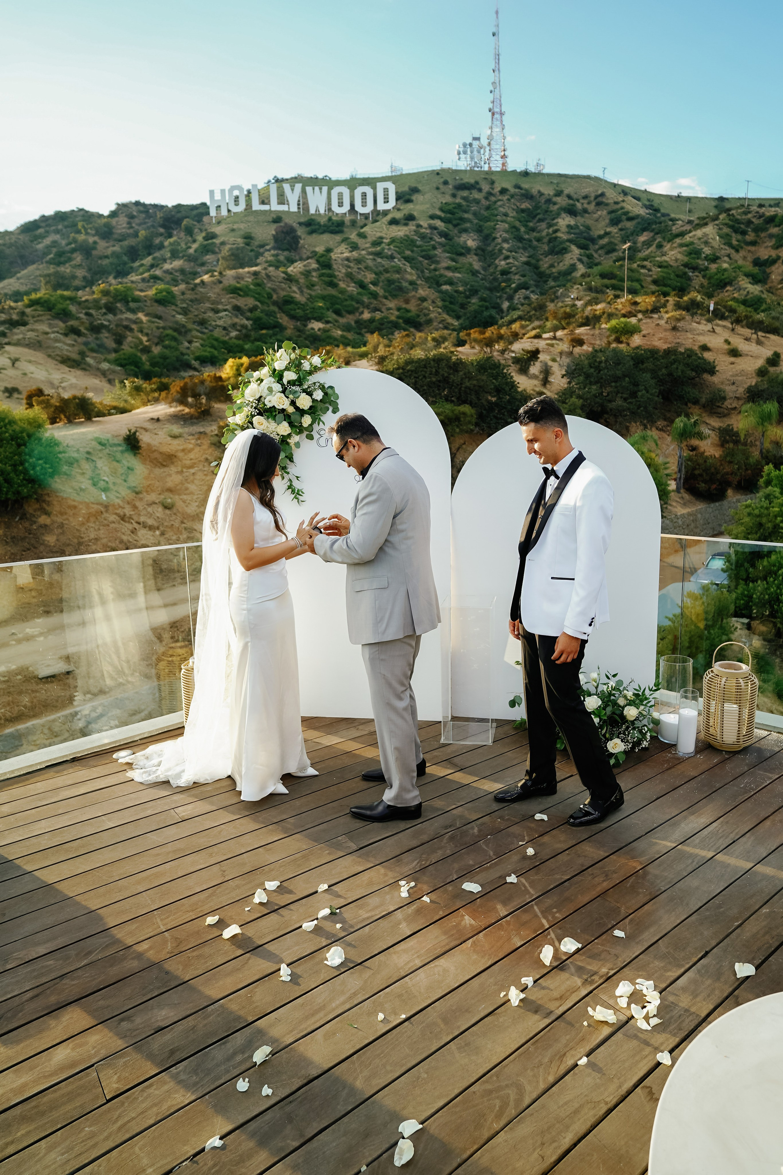 Wedding at the Hollywood Sign Venue, Los Angeles, California. Wedding Photography & Videography Team in California, Los Angeles, San Francisco, San Diego and Travel