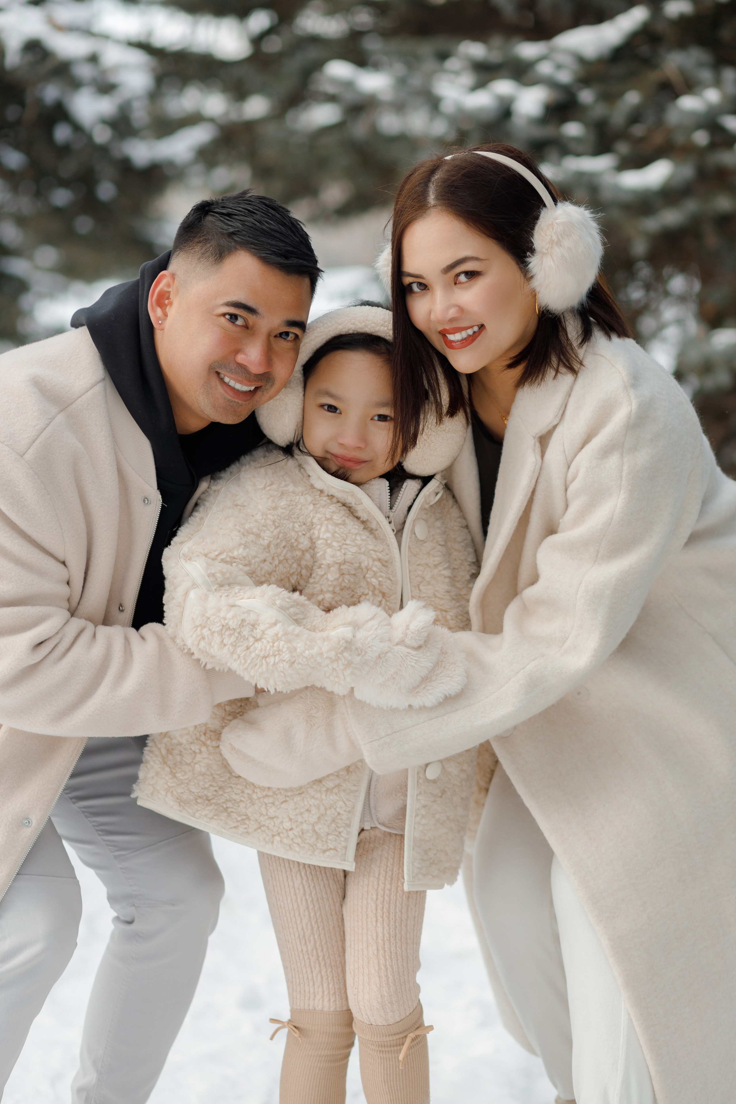 Family winter story. Home