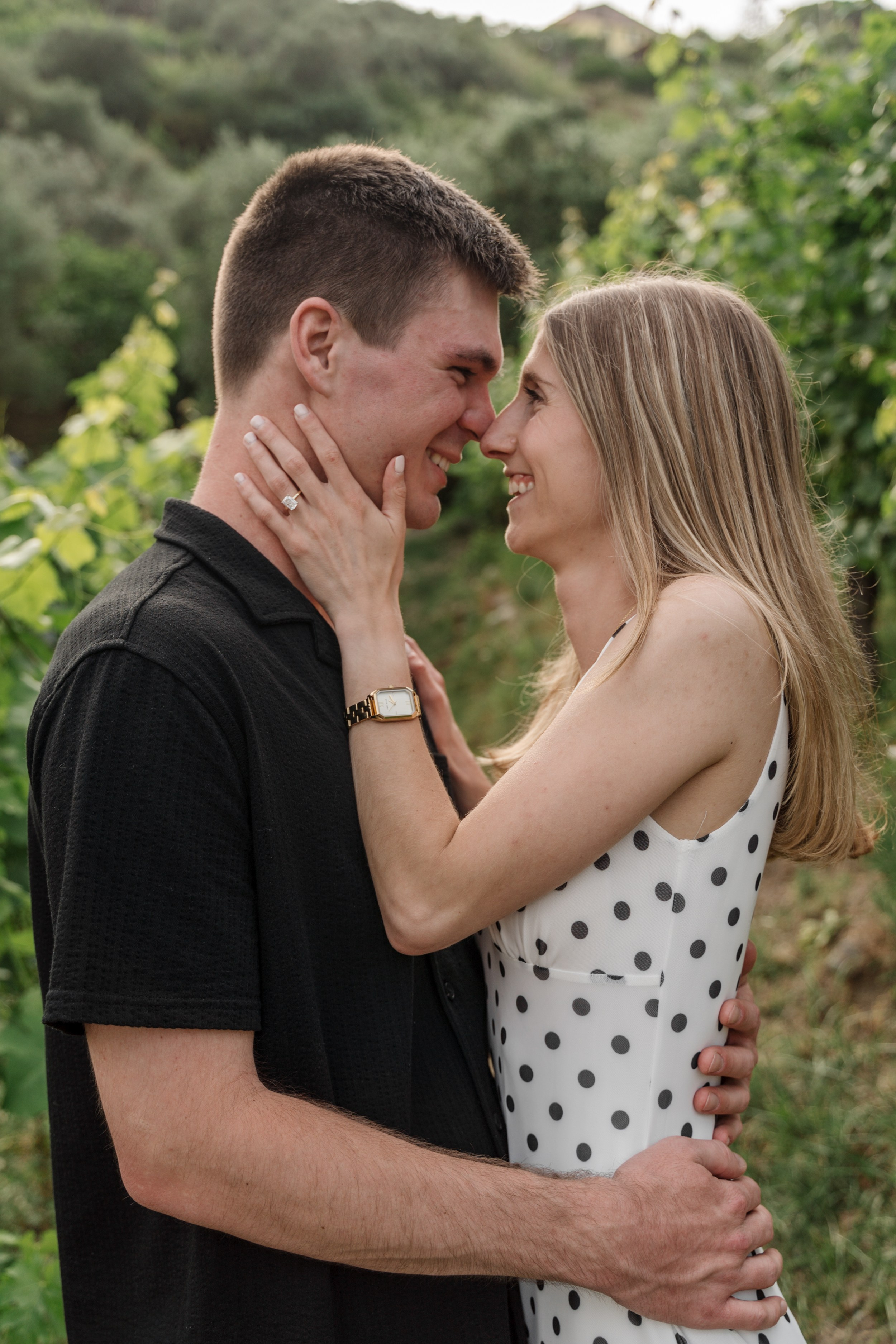 Secret Proposal at a Winery. Lake Como Proposal Photographer | Surprise Proposals & Engagements
